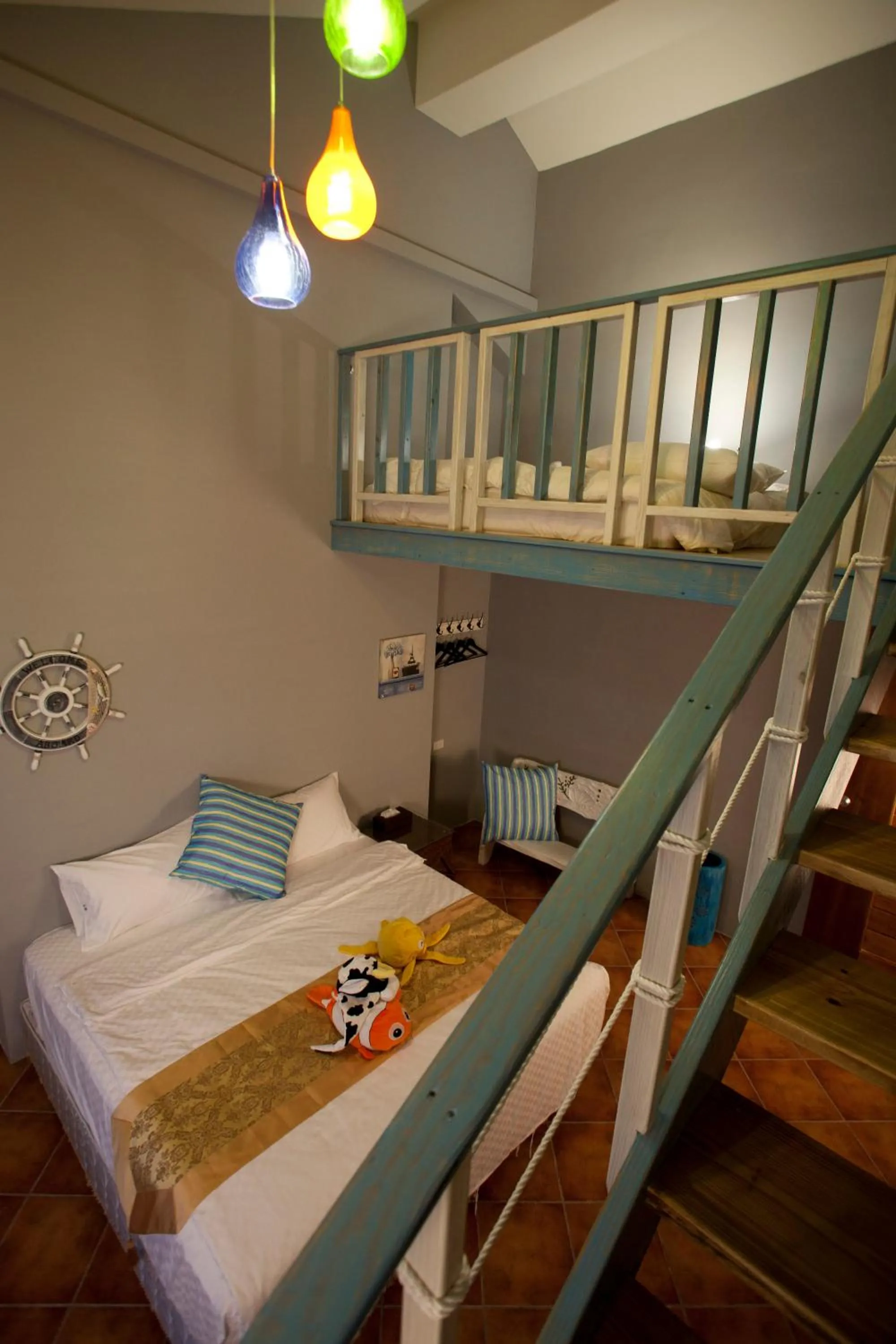 Bed in Cloudenjoy B&B