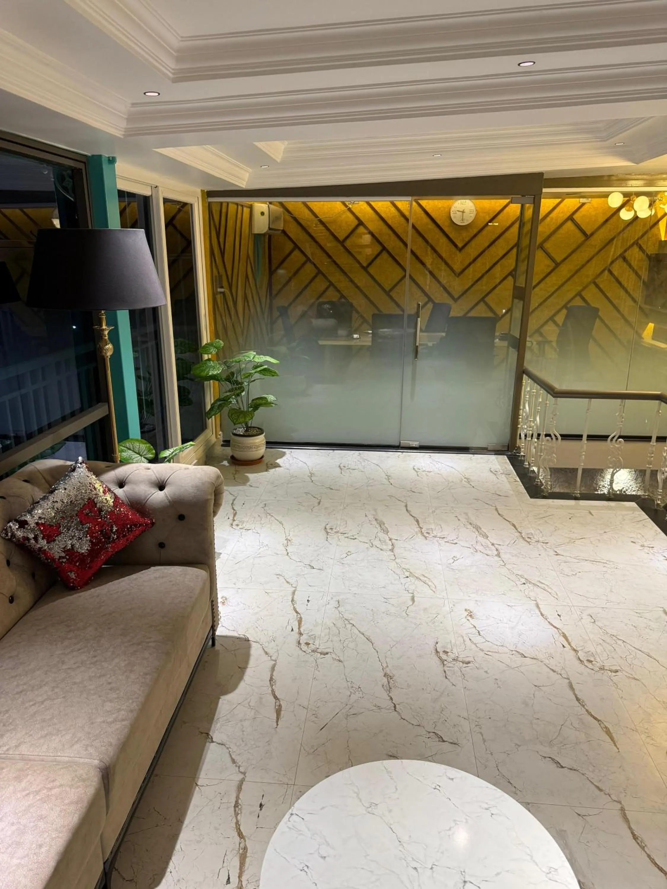 Seating area in LG Signature Suites kalyannagar