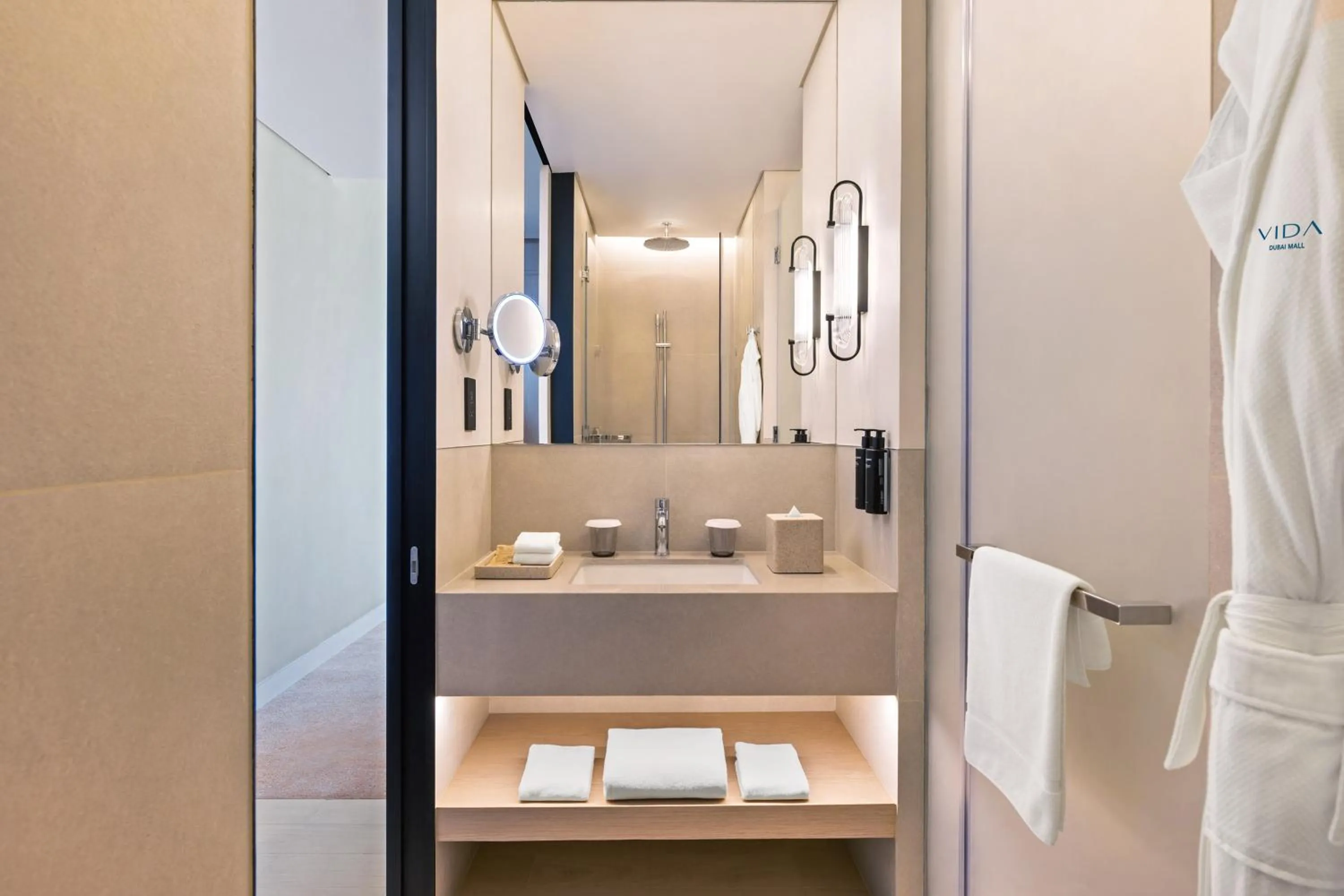 Bathroom in Vida Dubai Mall