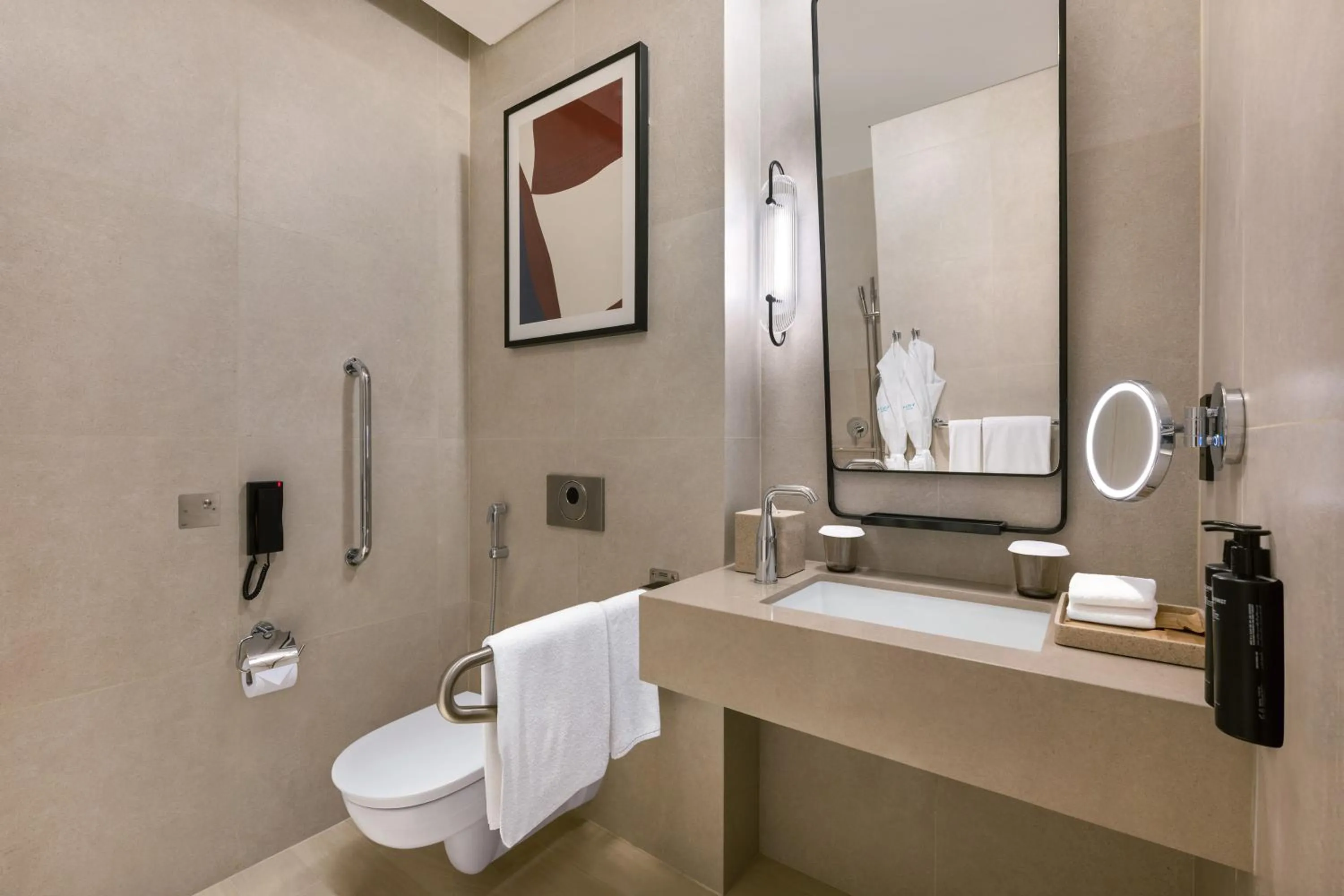 Bathroom in Vida Dubai Mall