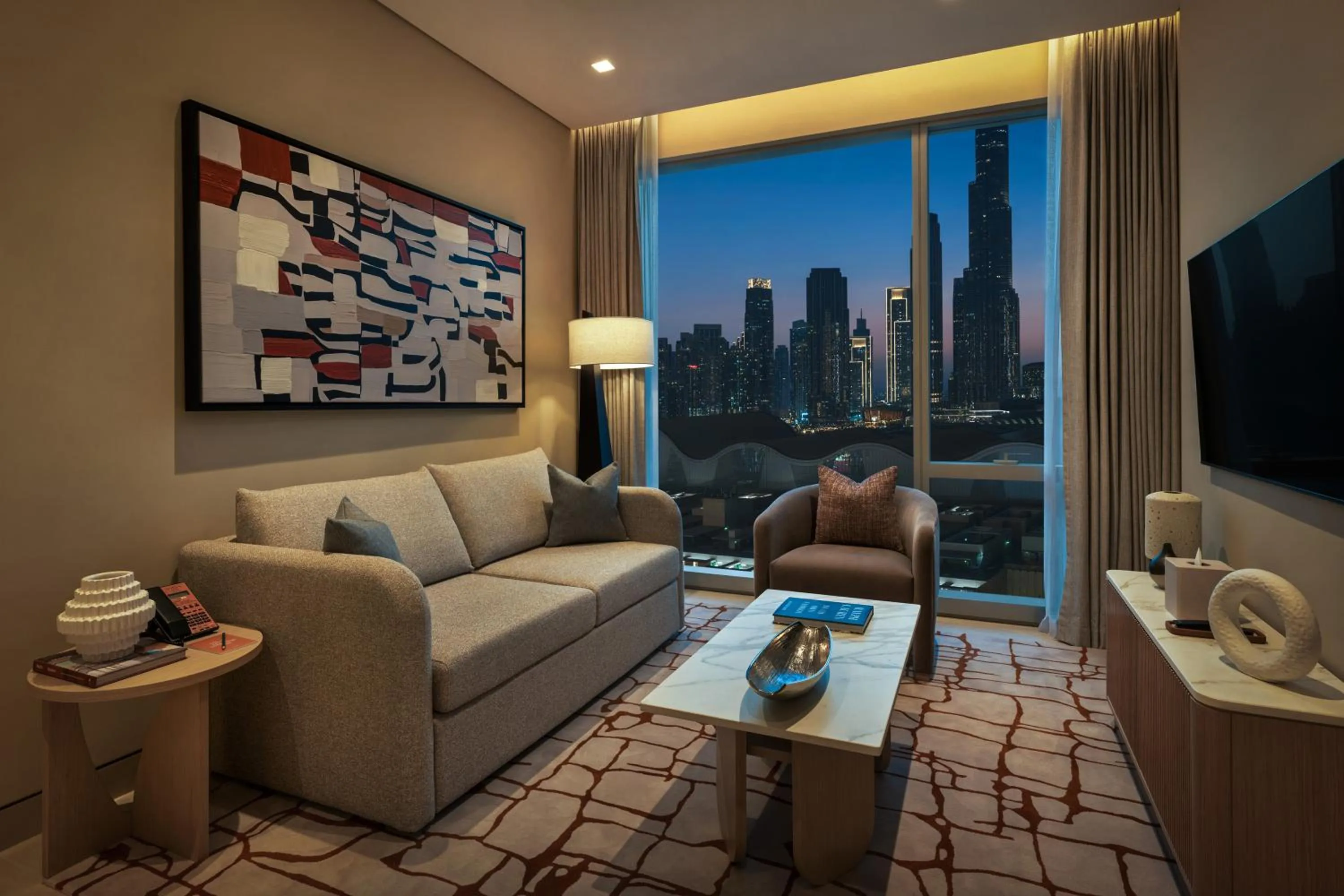 Living room in Vida Dubai Mall