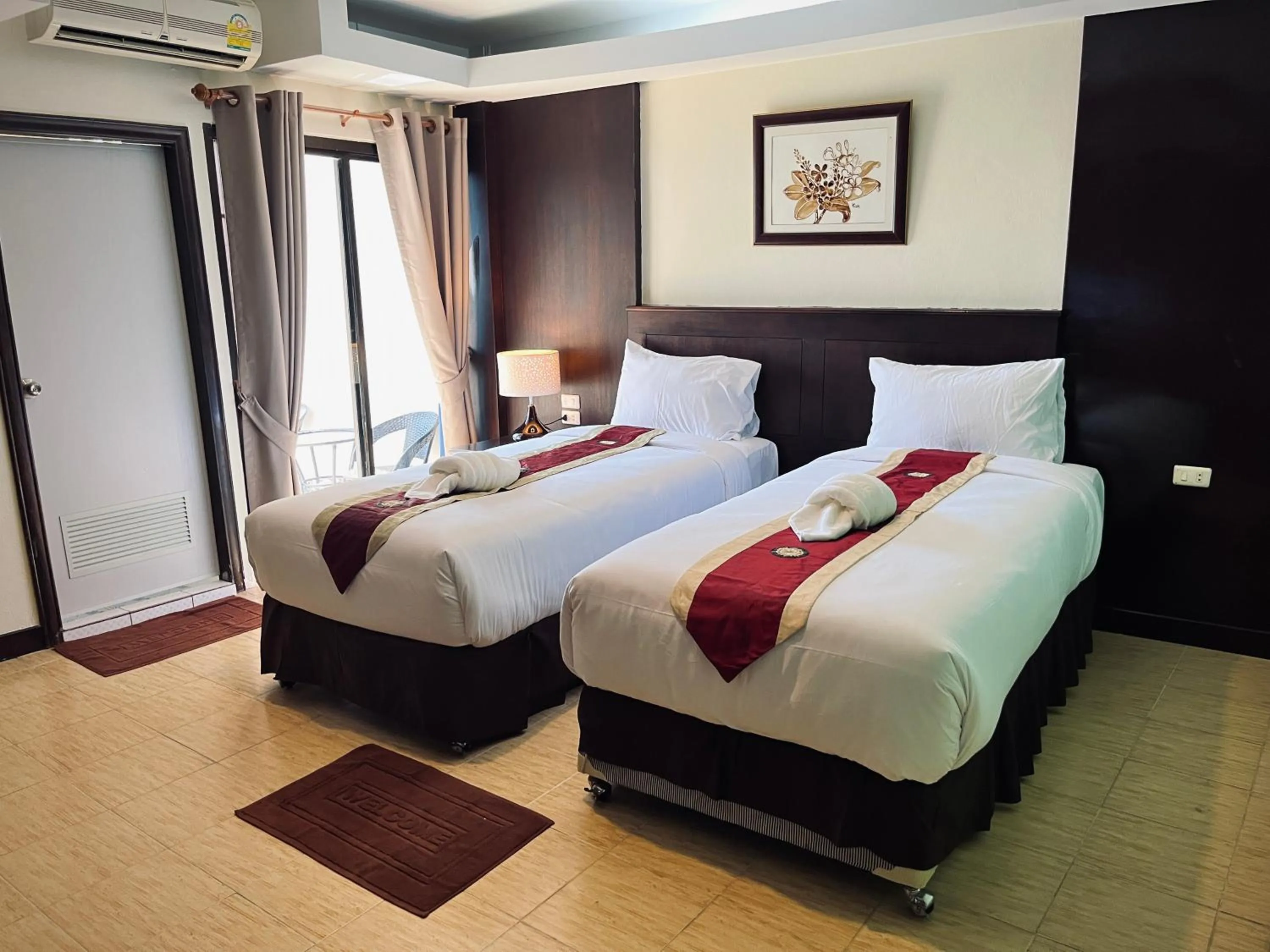 Bed in The Atnal Lanta Budget and Eco Friendly hotel in Koh Lanta