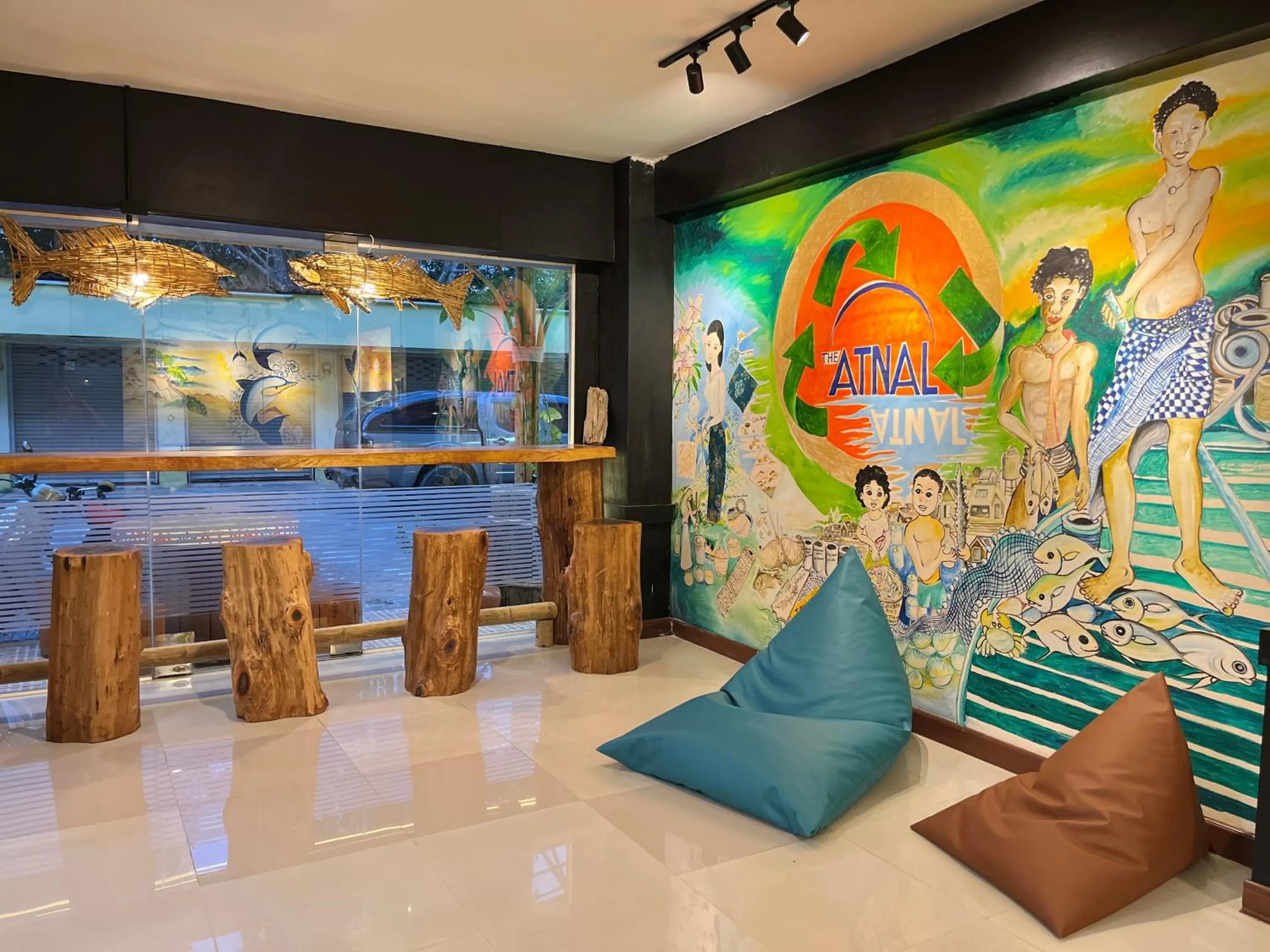 Lobby or reception in The Atnal Lanta Budget and Eco Friendly hotel in Koh Lanta