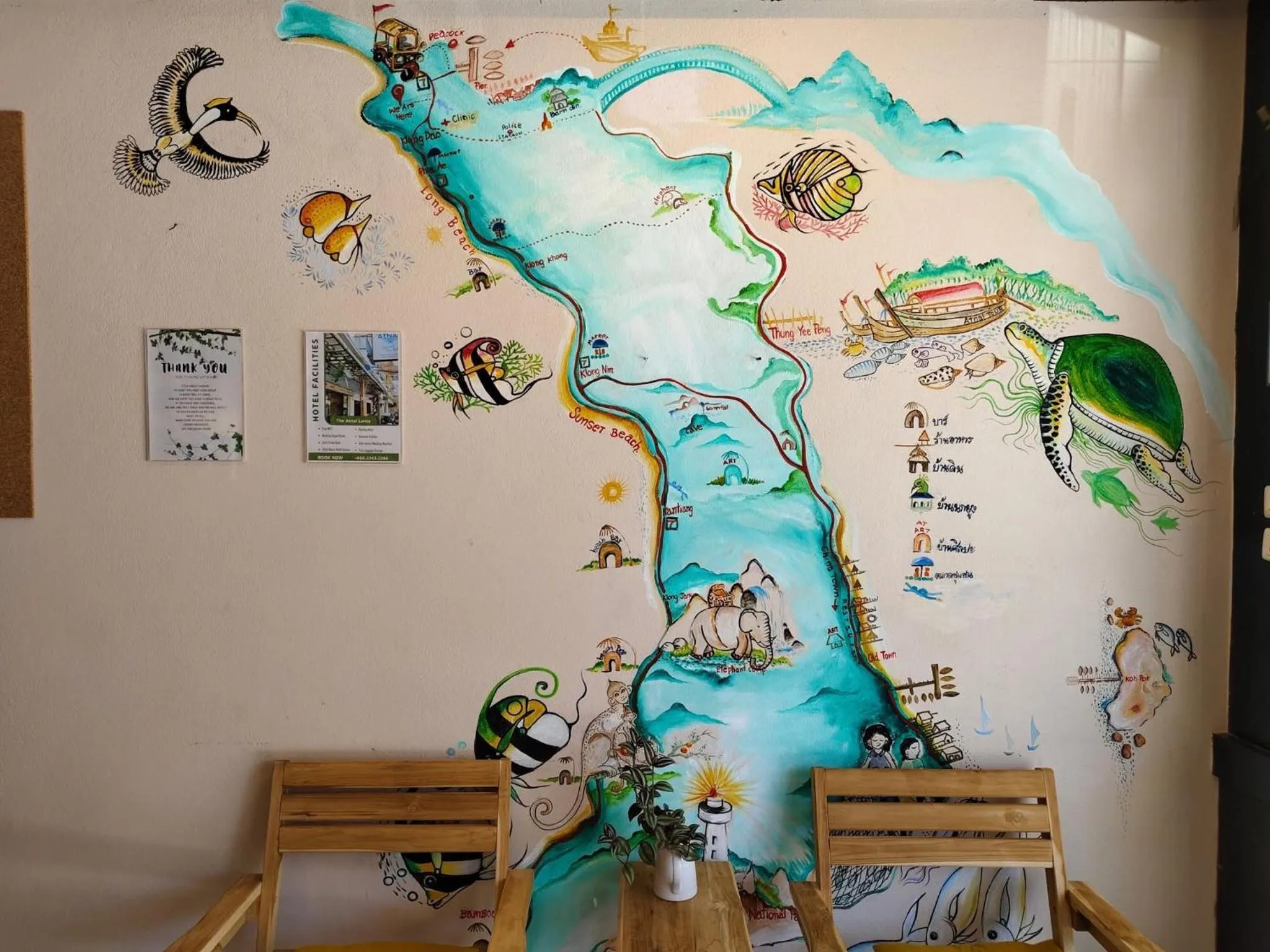 Lobby or reception in The Atnal Lanta Budget and Eco Friendly hotel in Koh Lanta