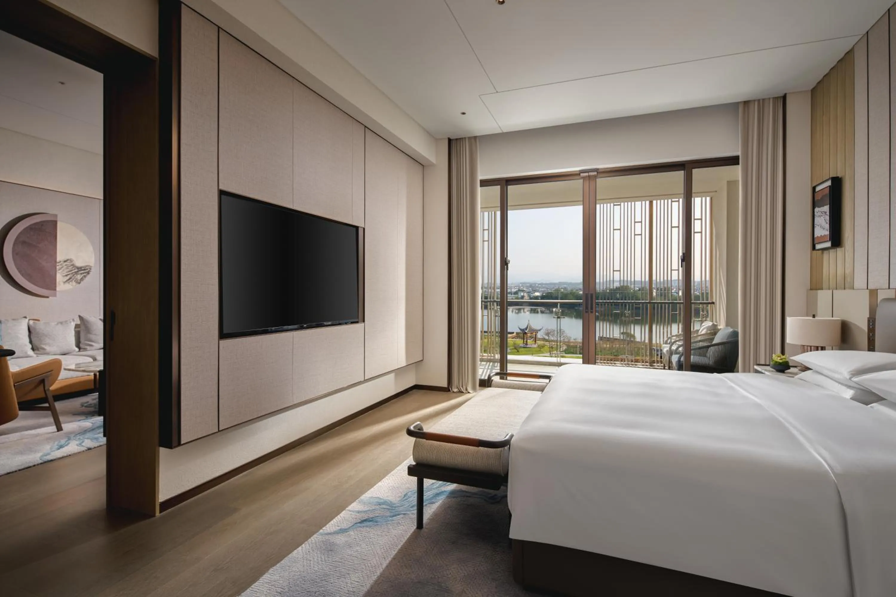 Bed in Hyatt Regency Huangshan Hengjiangwan