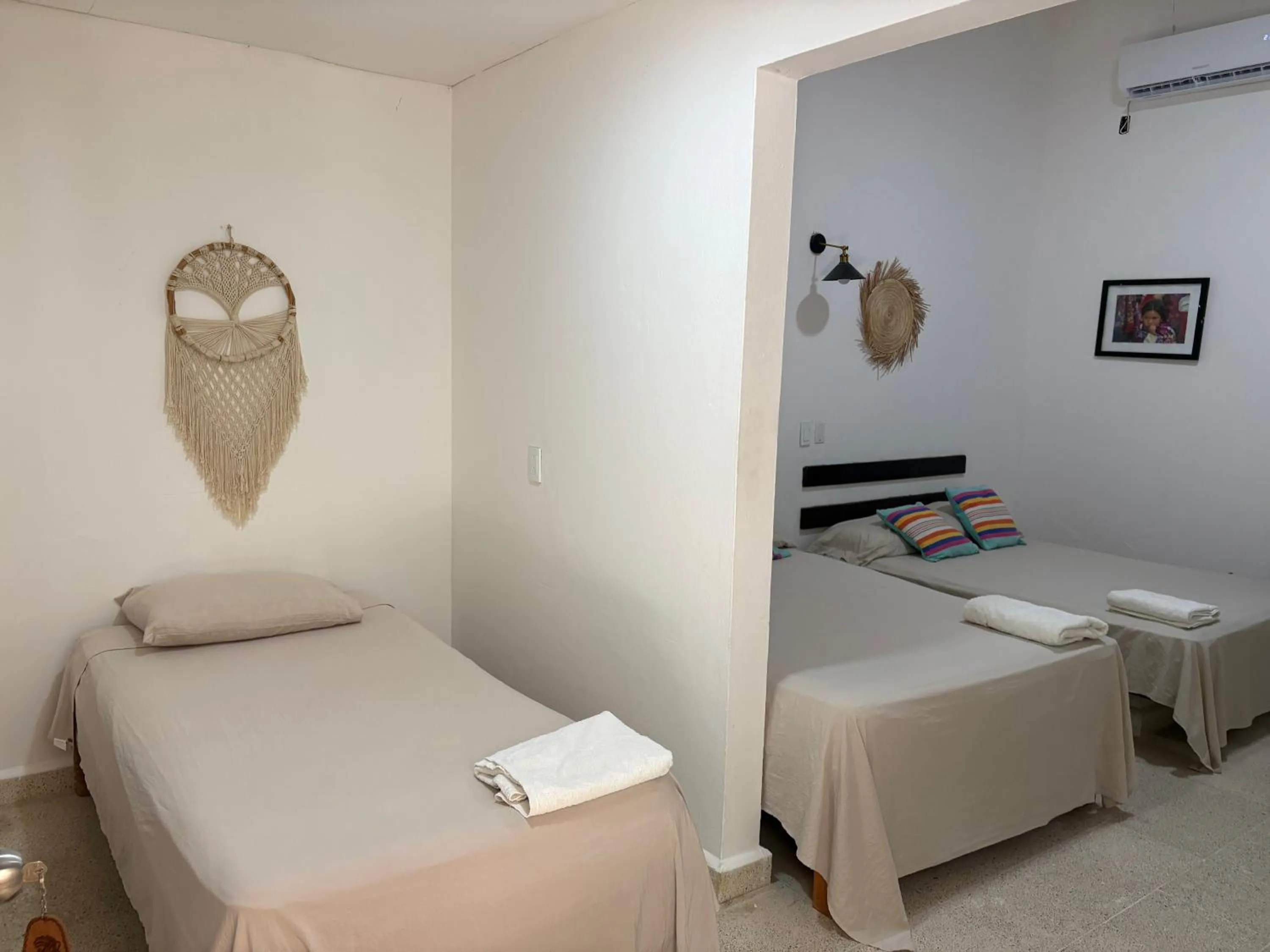 Bed in Hotel Quiloma Ranch