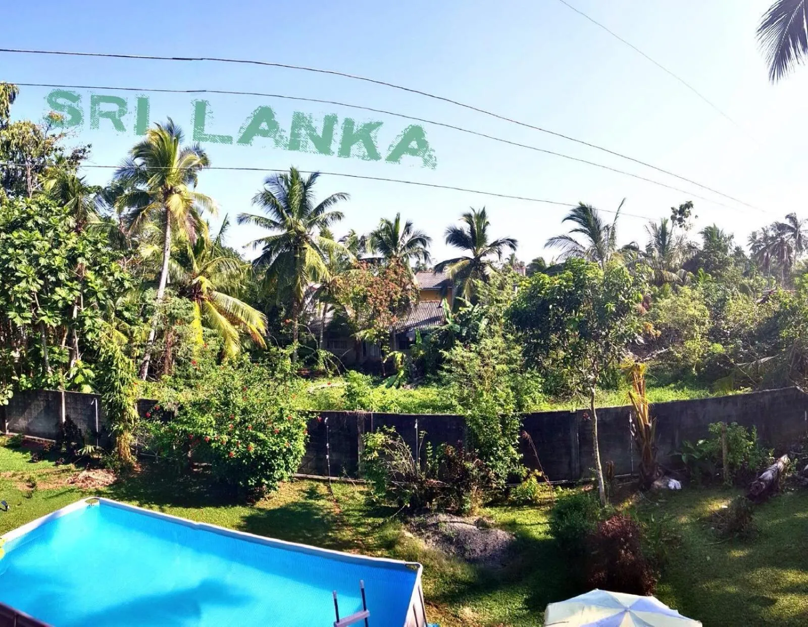 Garden view in Methira Villa