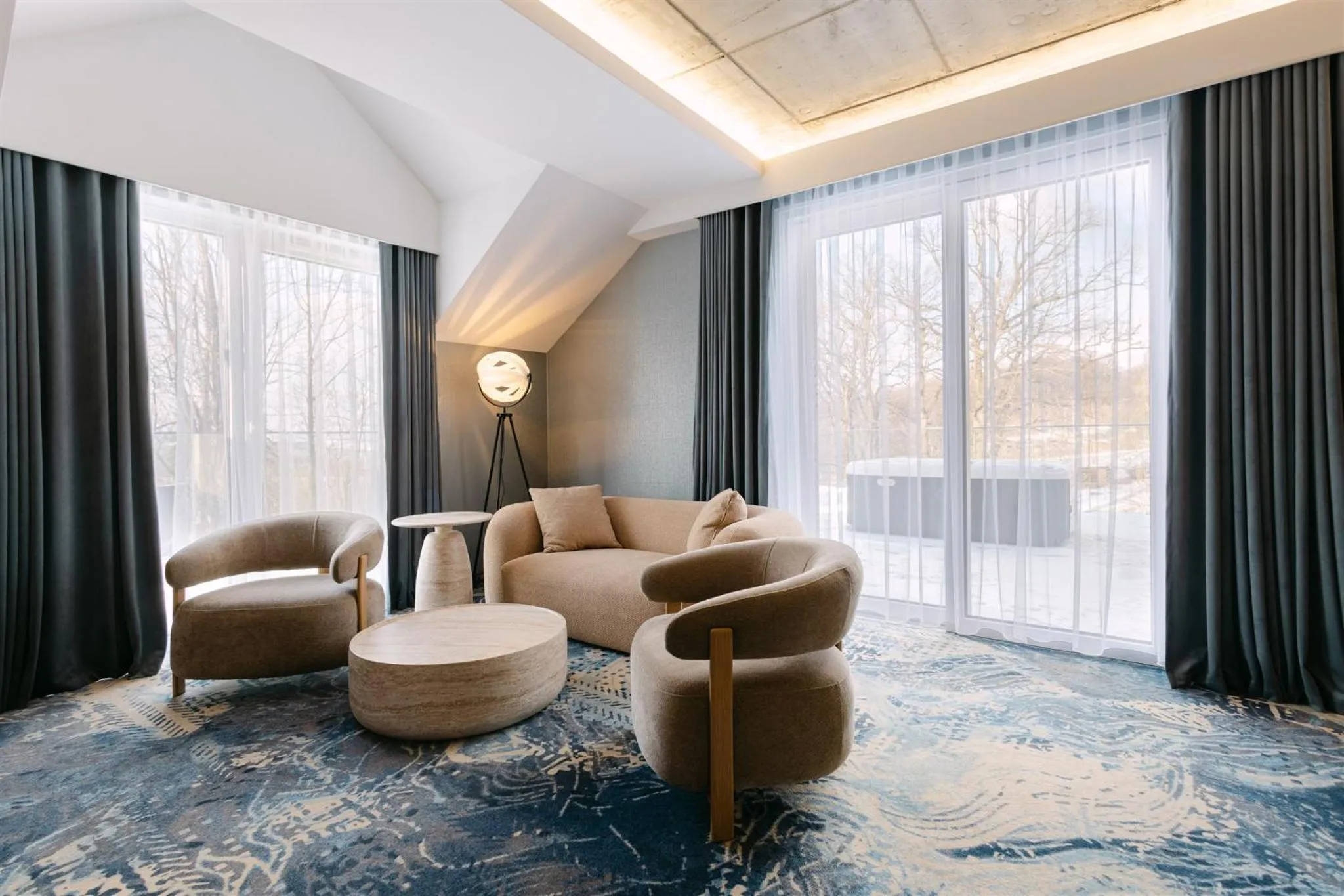 Living room in Aspen Prime Ski & Bike Resort - basen, sauna, jacuzzi, siłownia w cenie pobytu