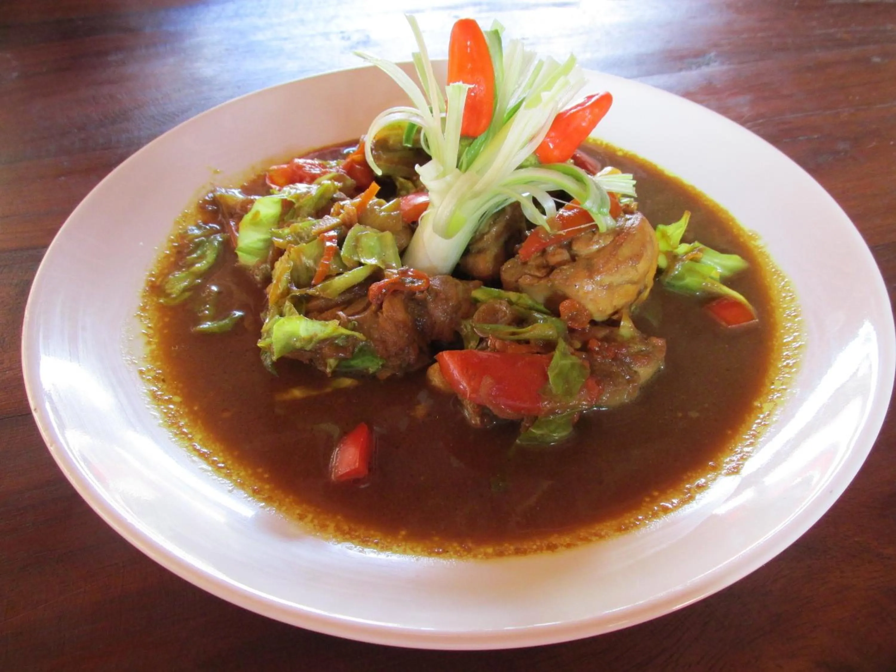 Food close-up in Cempaka Villa