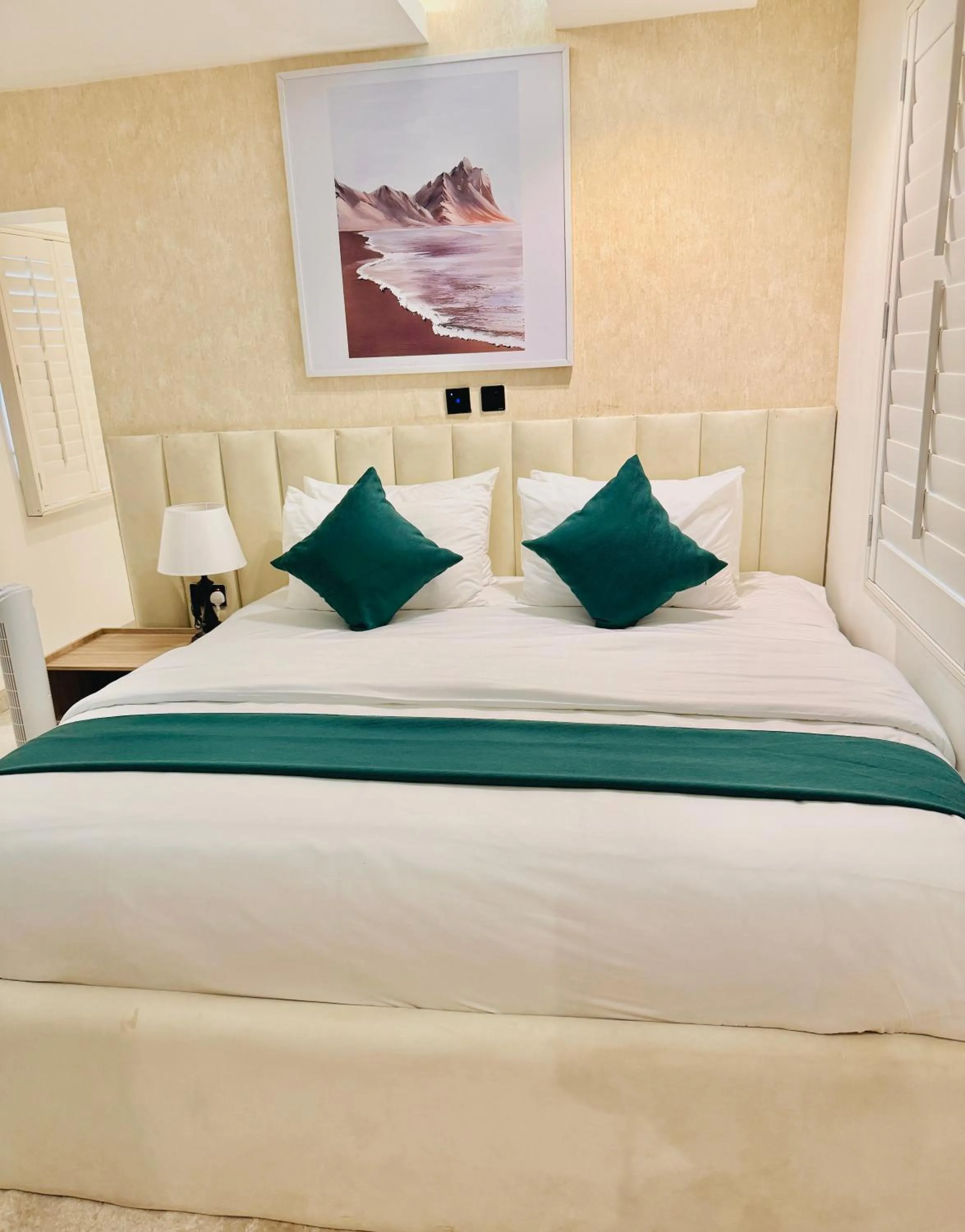 Bed in Tranquil Oasis Hotel