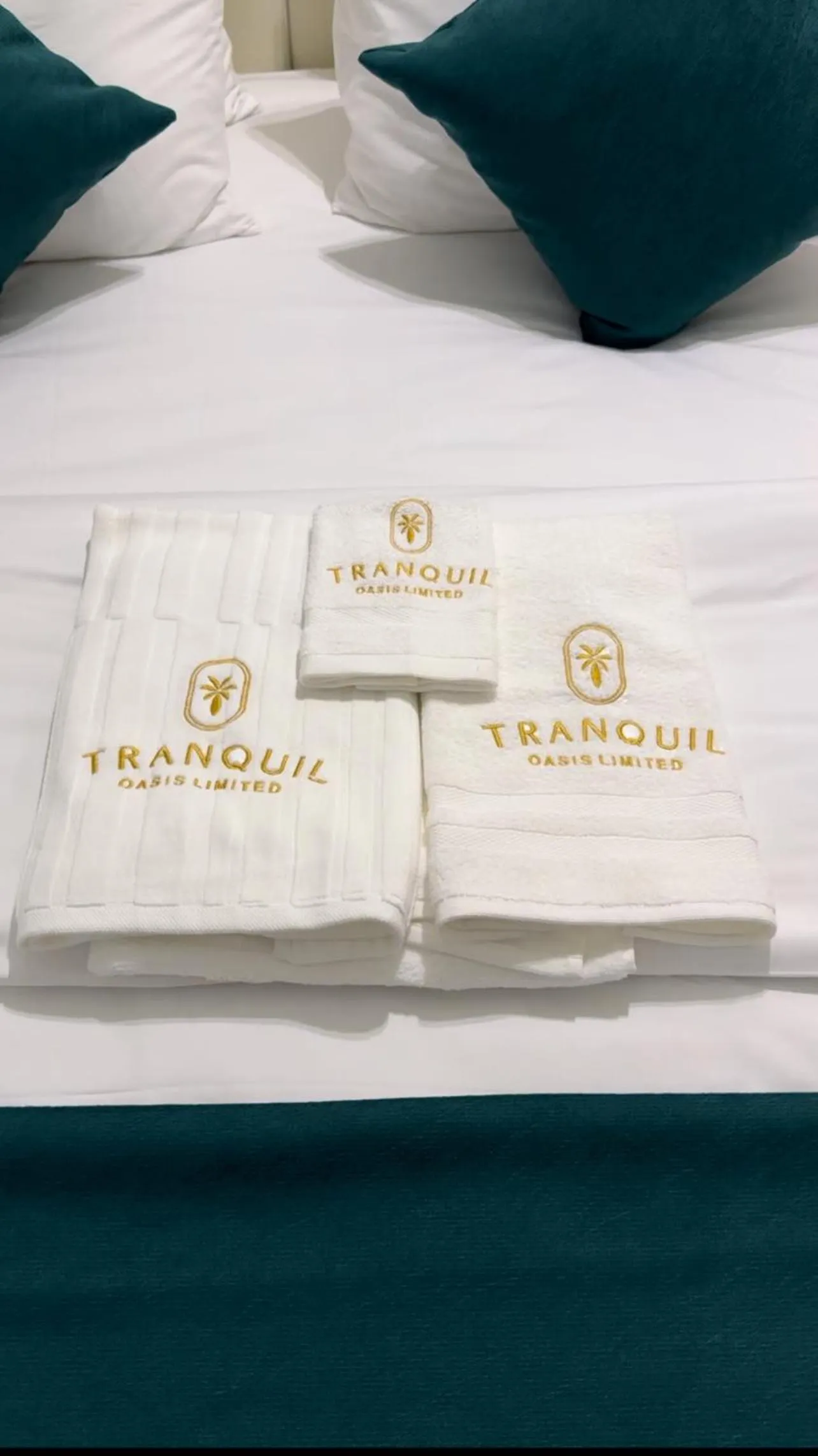 Bed in Tranquil Oasis Hotel