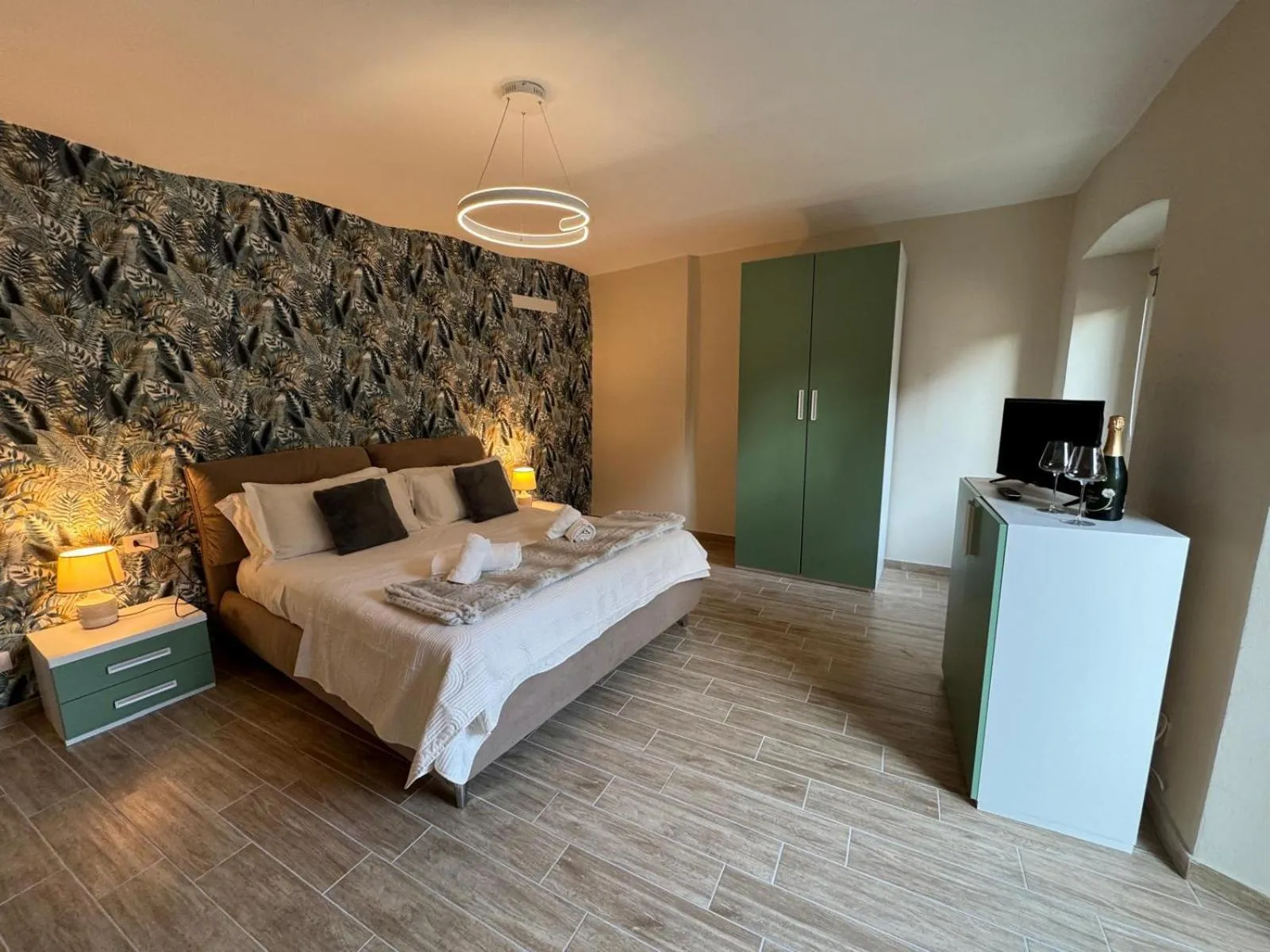 Bed in Albergo Tenco by Bottega