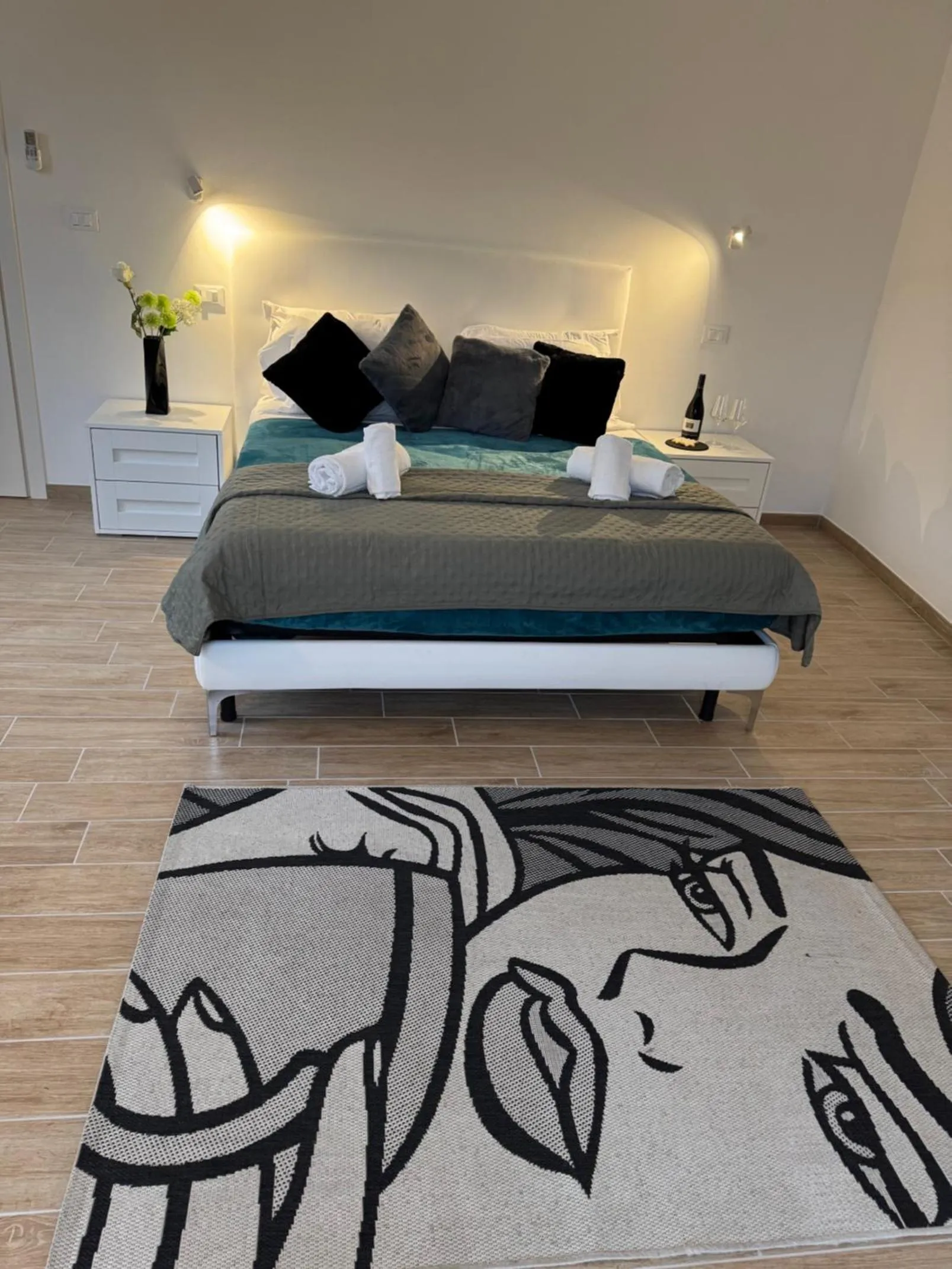 Bedroom, Bed in Albergo Tenco by Bottega