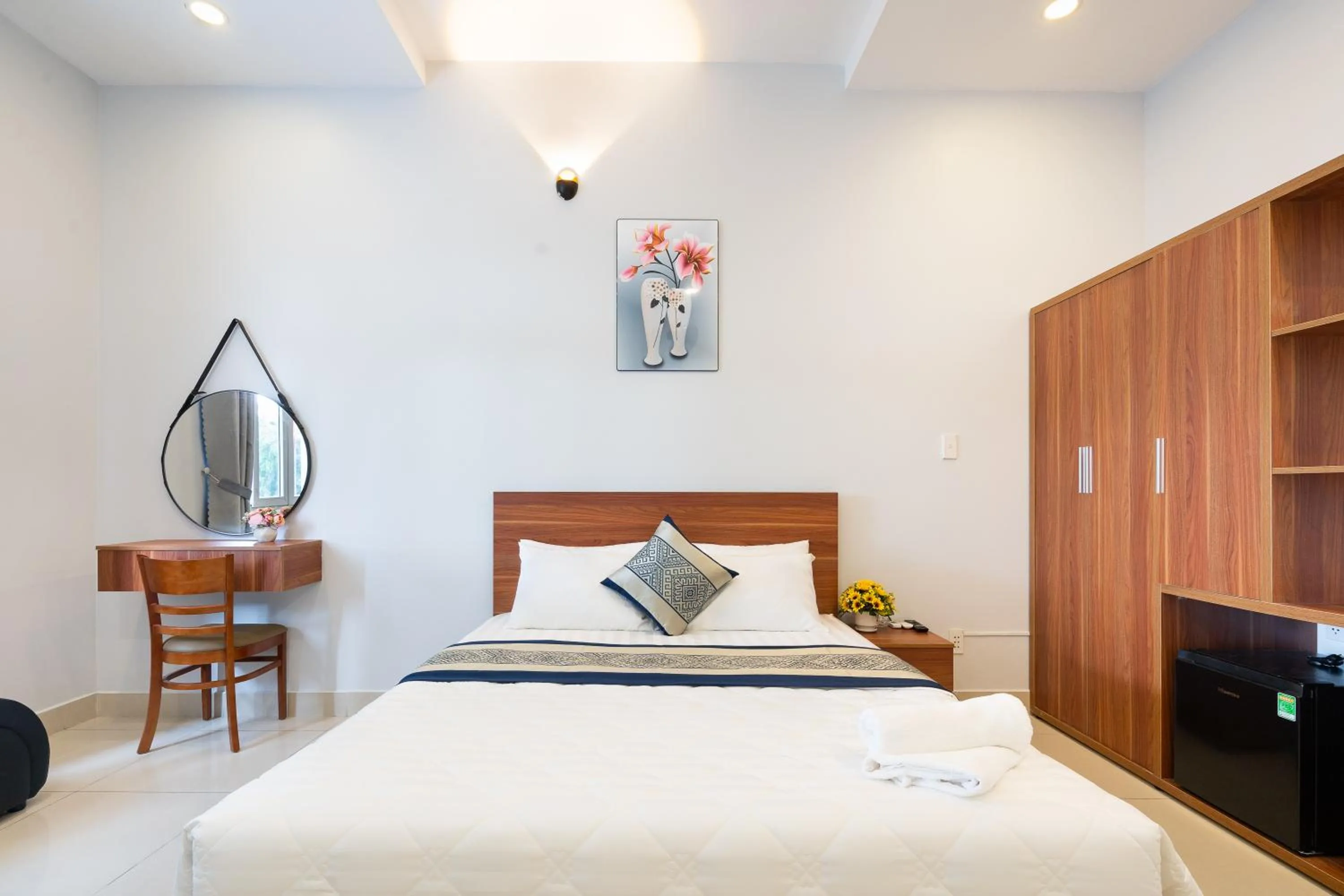 Bed in Green Airport Hotel