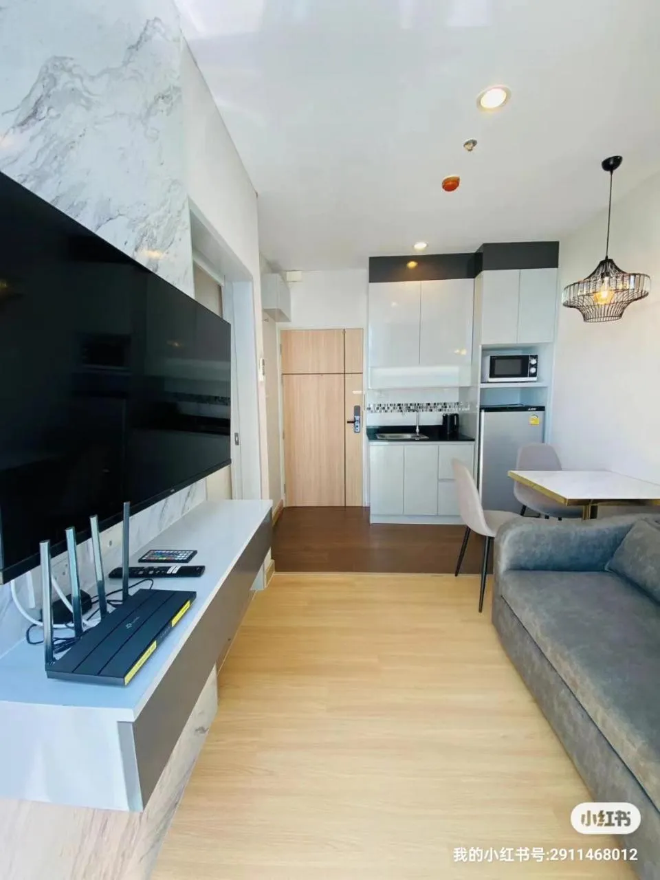 Living room in The Grand Jomtien Condo