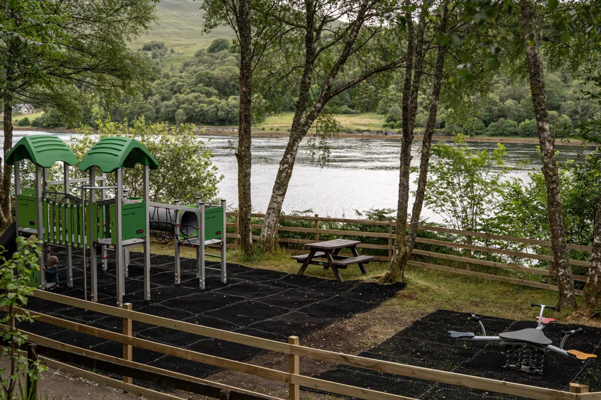 Children play ground in Linnhe Lochside Holidays