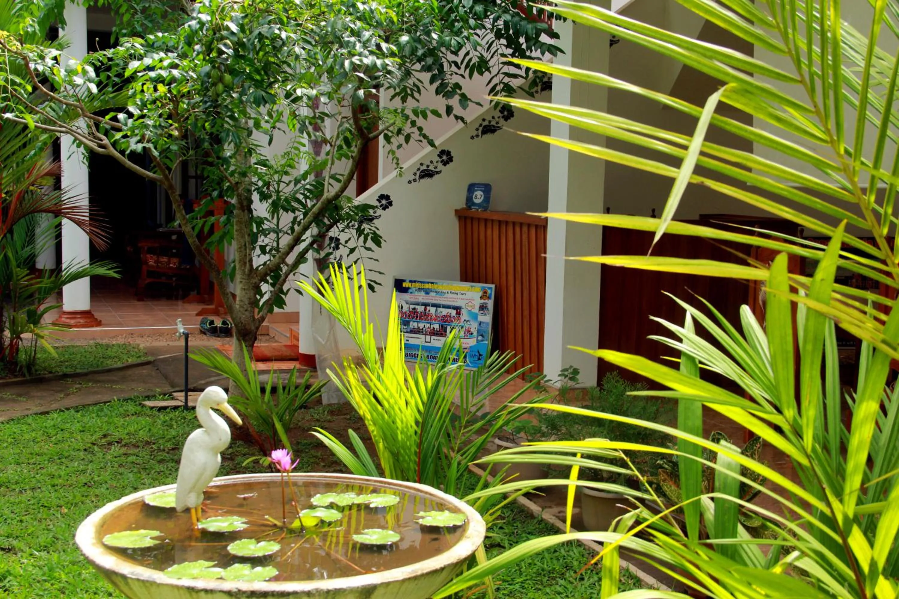 Garden view in Mermaid Inn