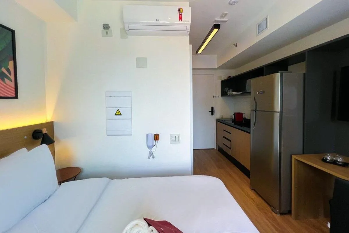 Photo of the whole room, Bed in Zainalofts7Moema ao lado metro, Ibira, CASV 702/1202