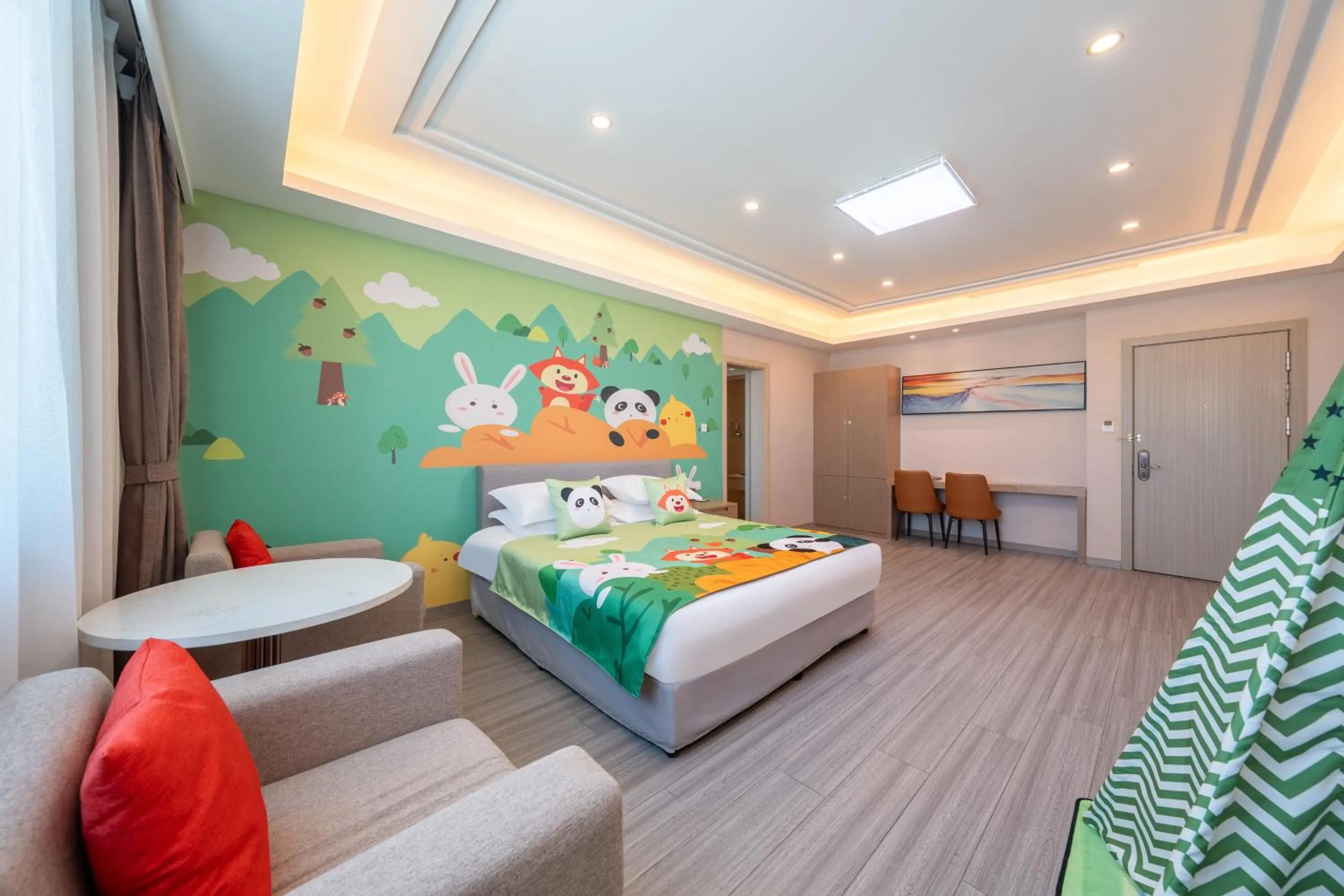 Bed in Rezen Select Shanghai International Resort