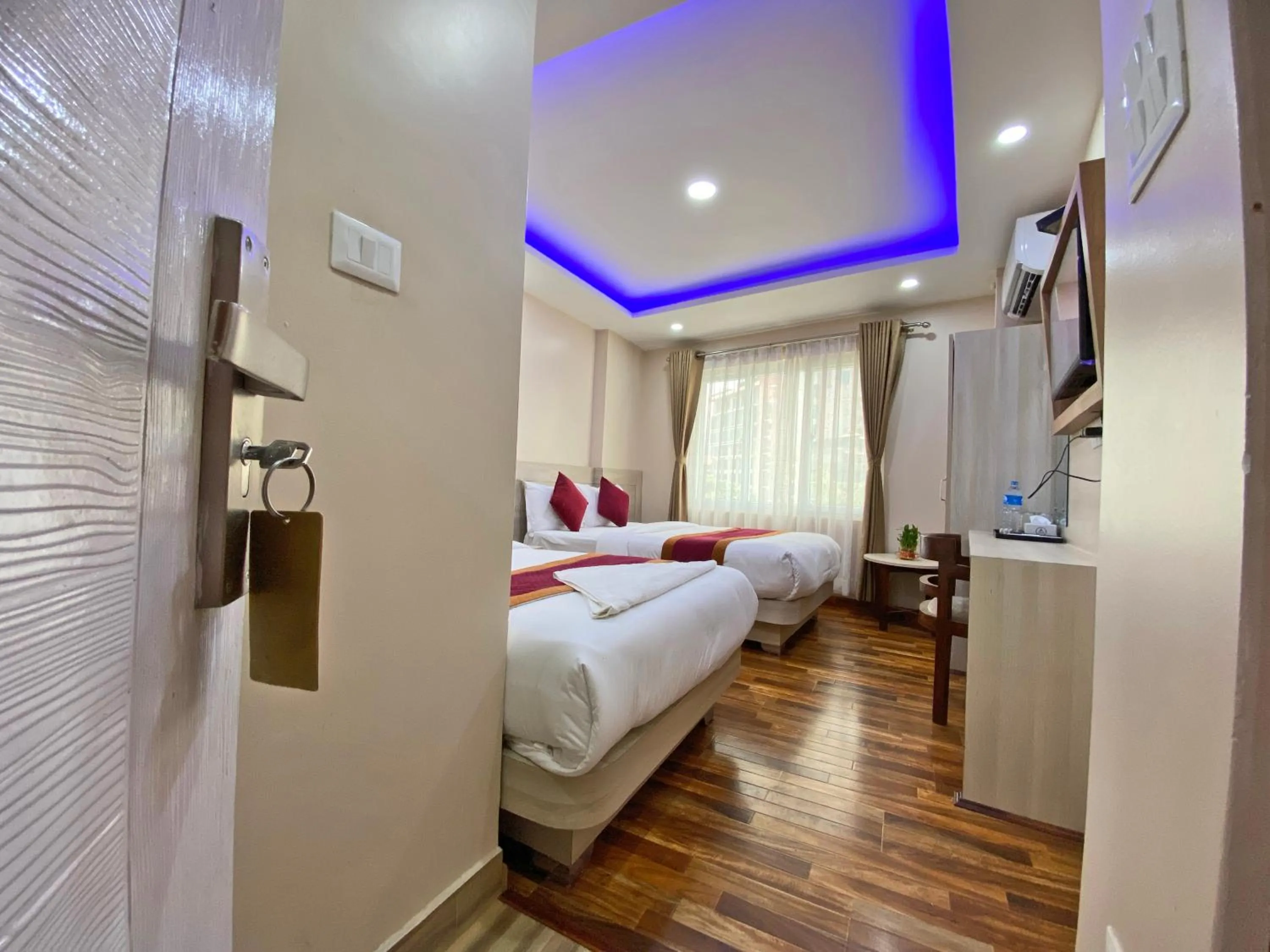 Bed in Hotel Aaradhya