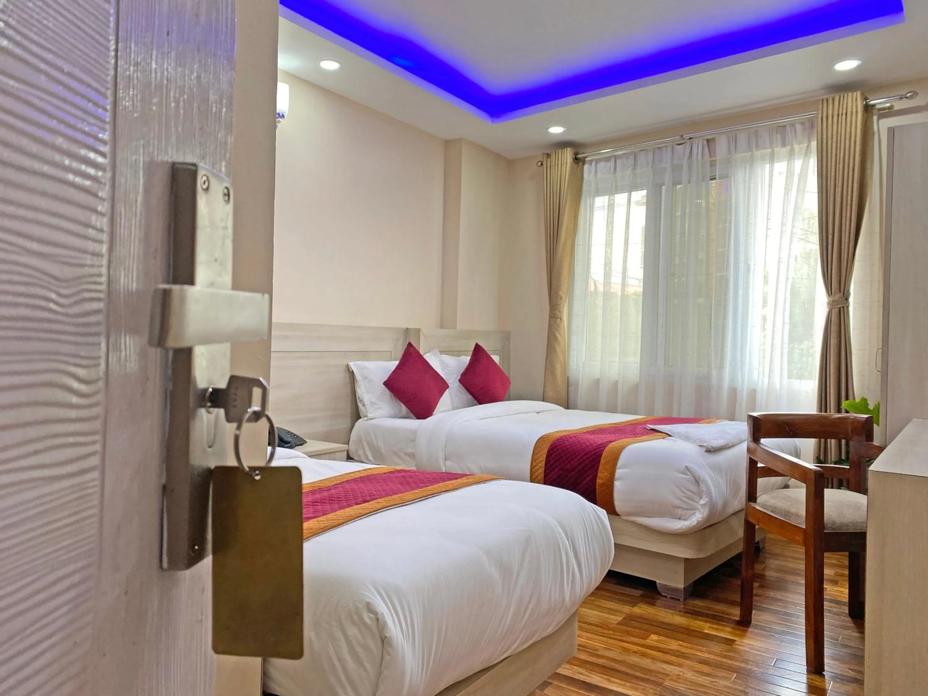 Bed in Hotel Aaradhya