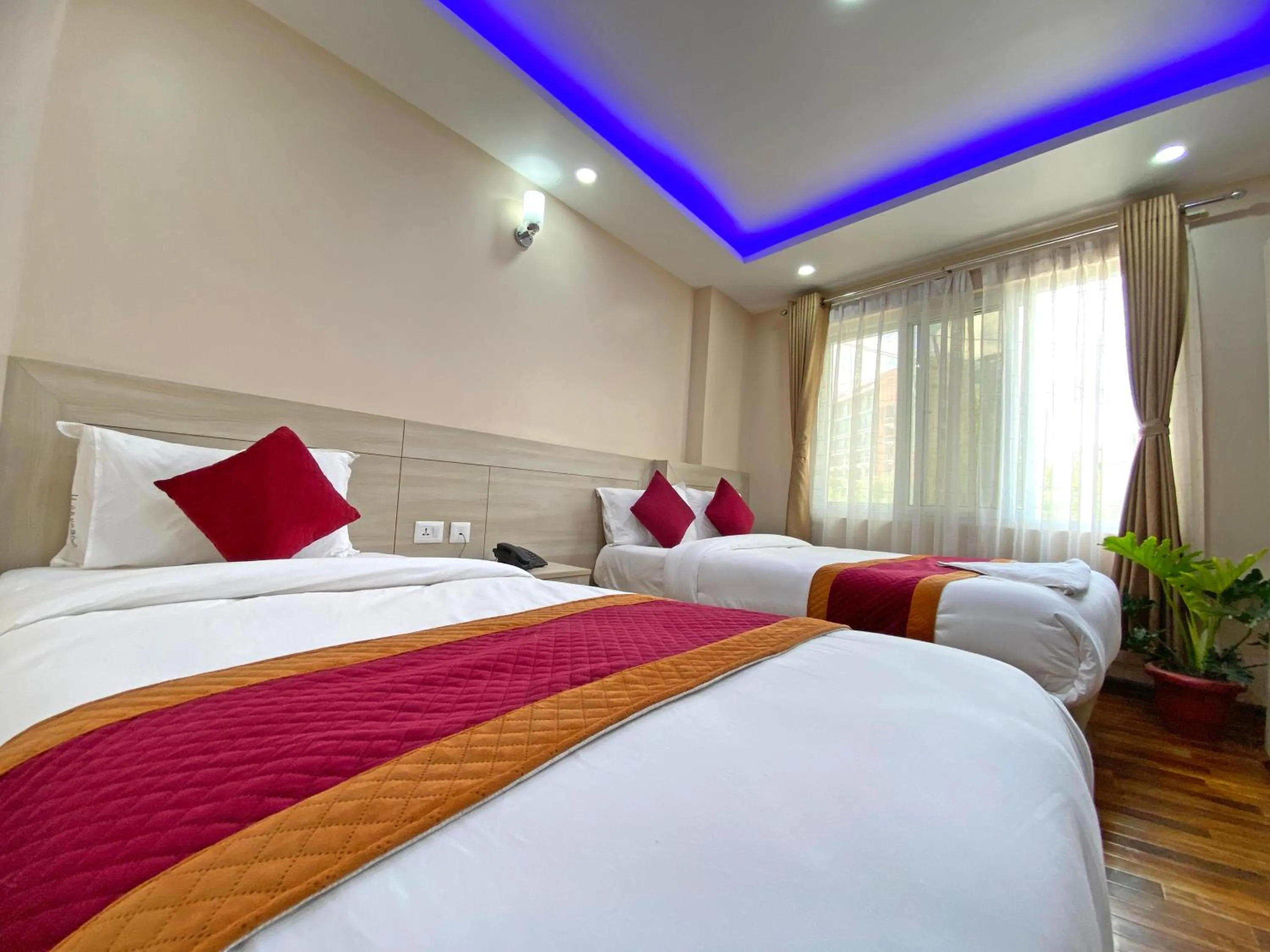 Bed in Hotel Aaradhya