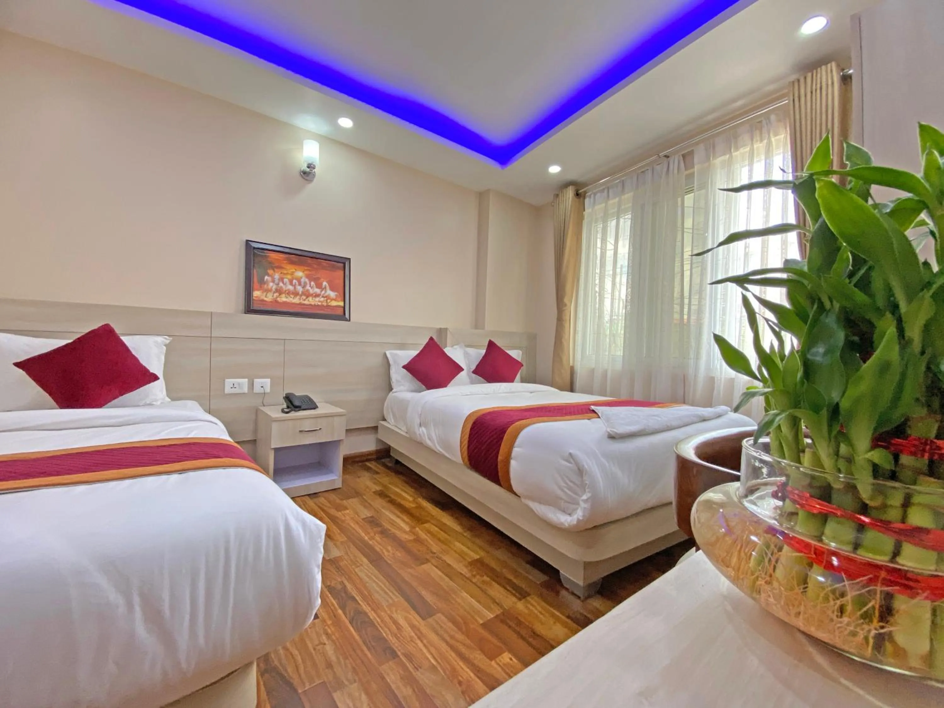 Bed in Hotel Aaradhya