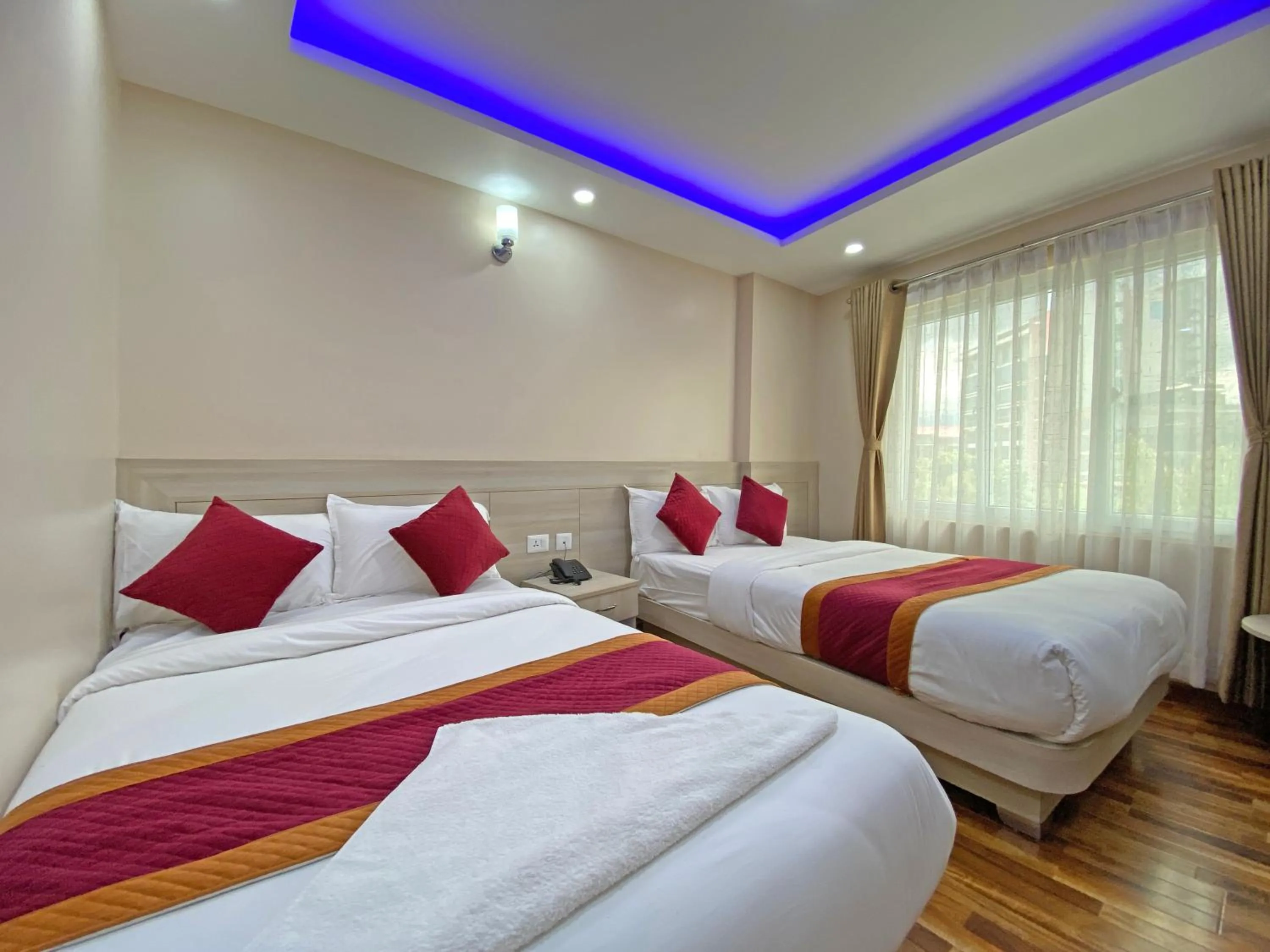 Bed in Hotel Aaradhya