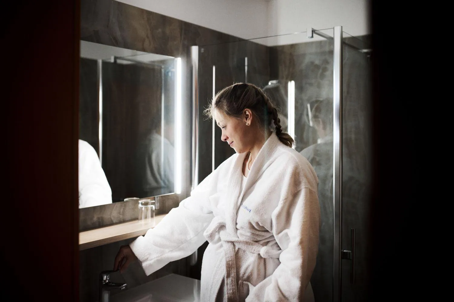 Bathroom in Hotel Garni Thermenoase