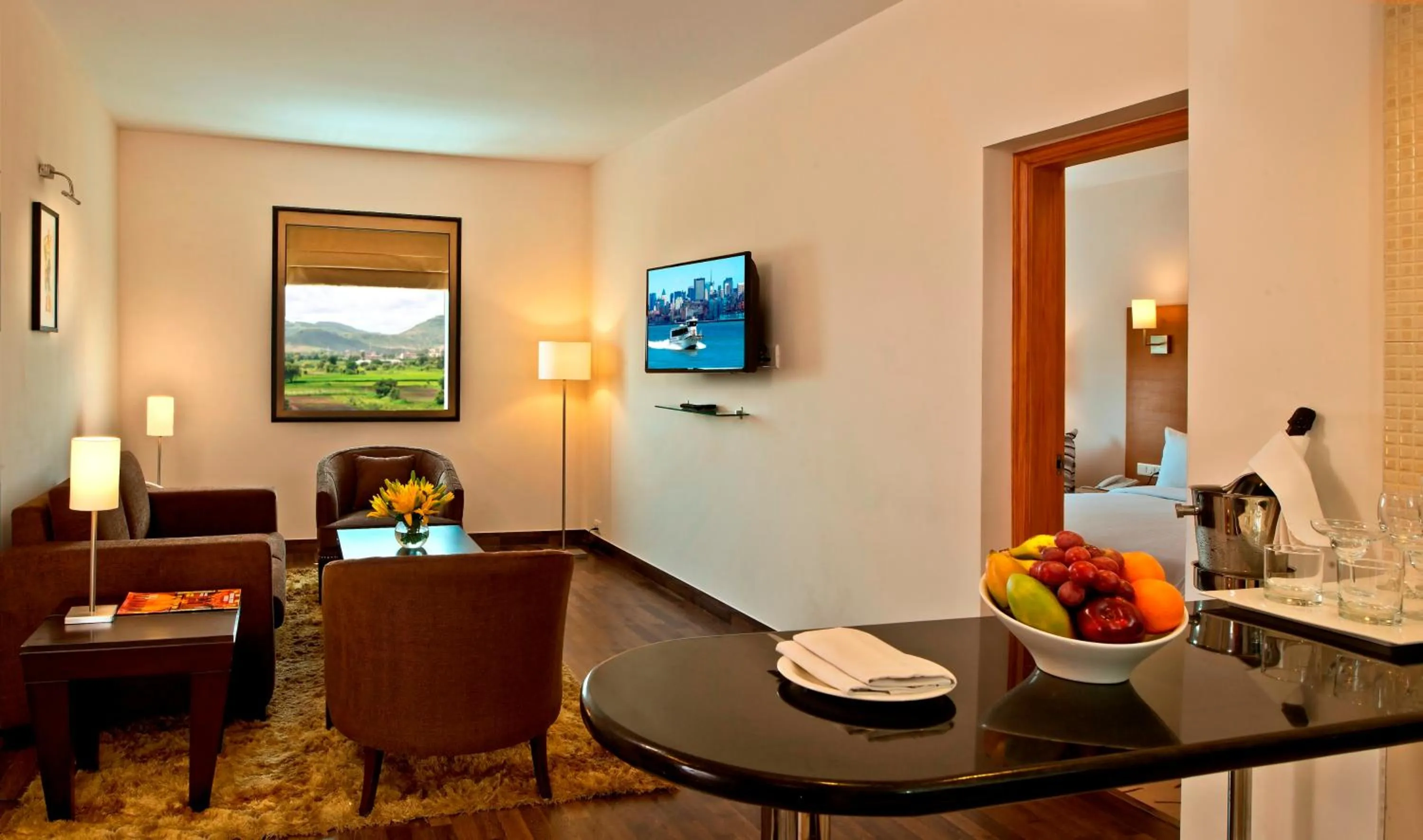 Seating area in Red Fox by Lemon Tree Hotels, Bhiwadi