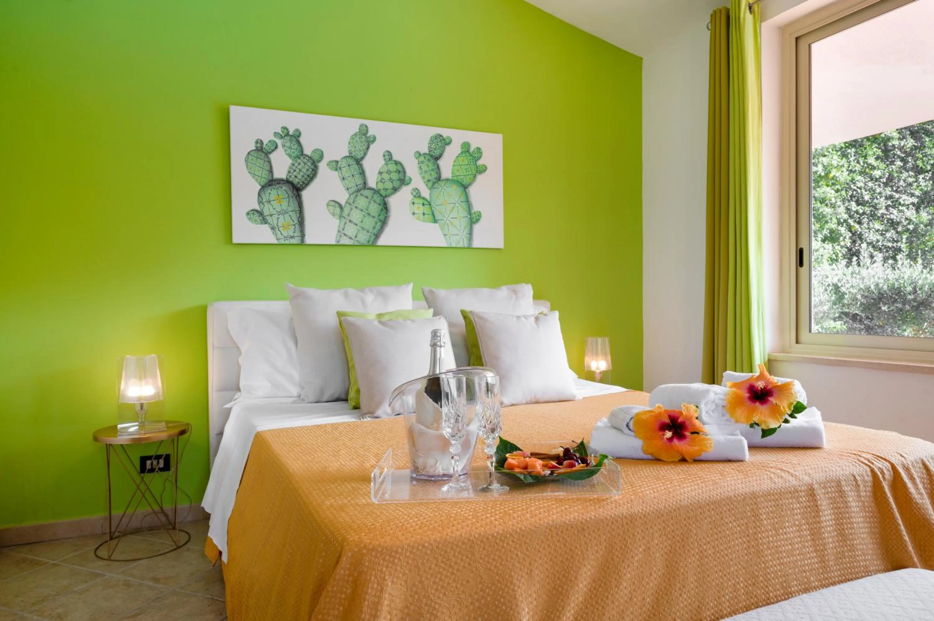 Bedroom, Bed in Villa Megna - Green Paradise B&B