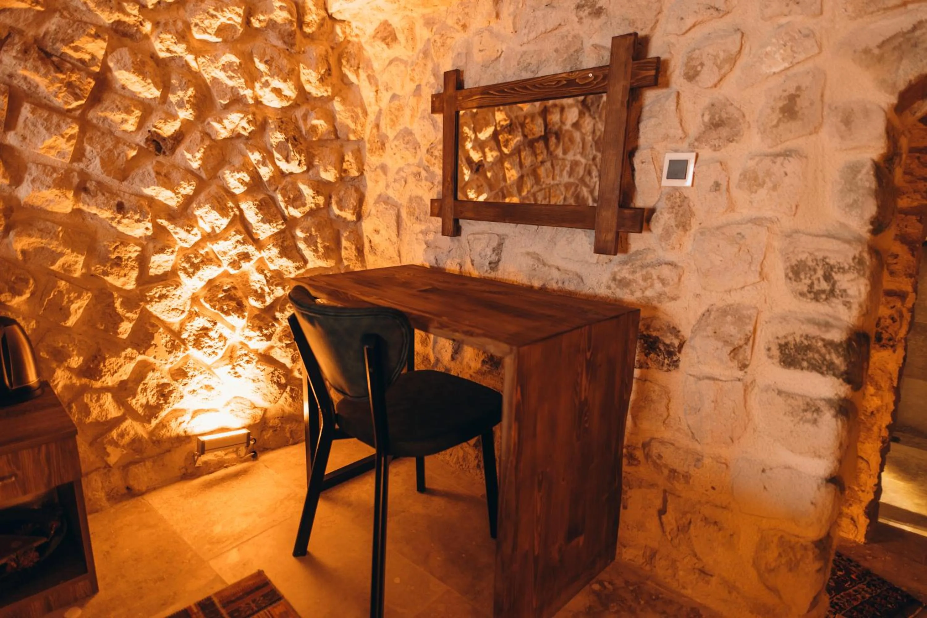 Seating area in İsadora Cave Cappadocia