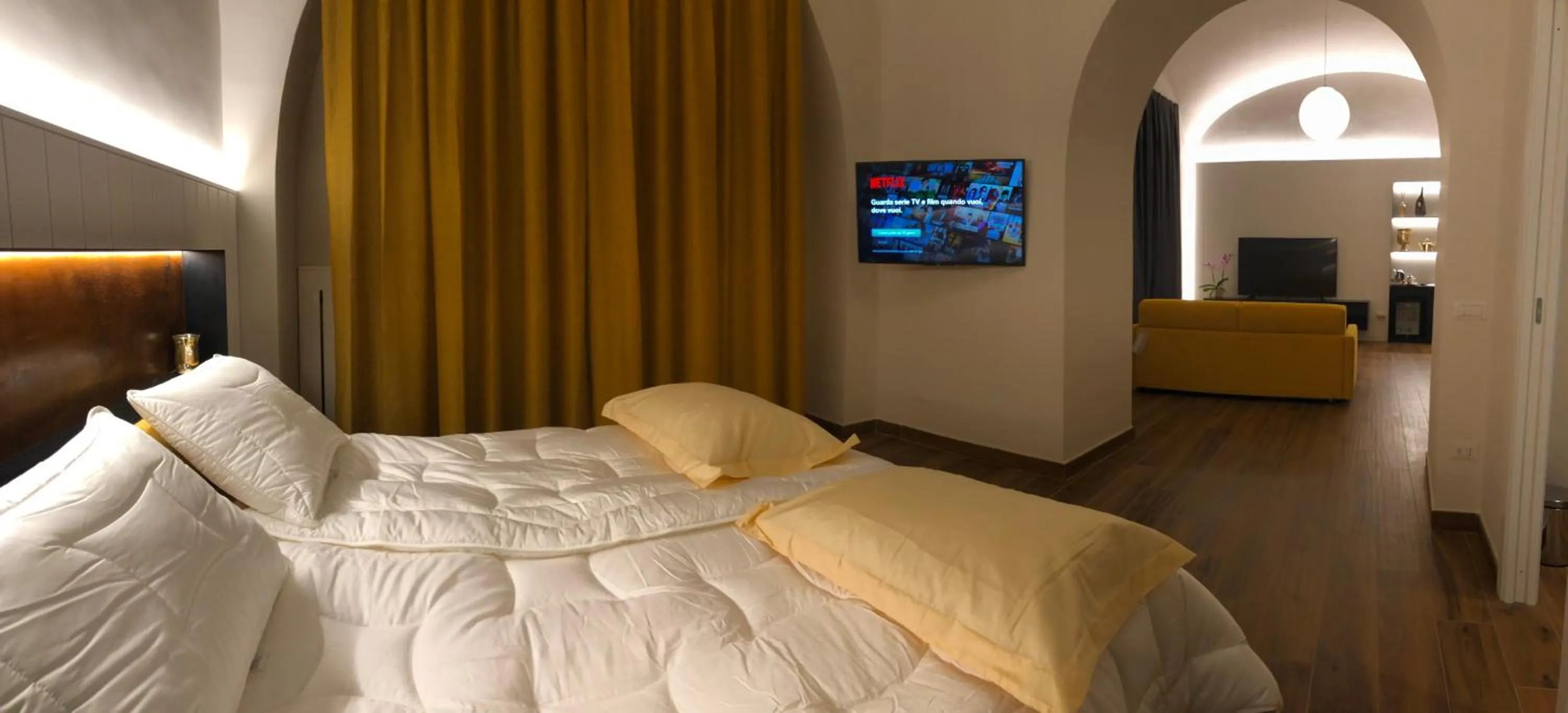 Bed in Tropicana Room