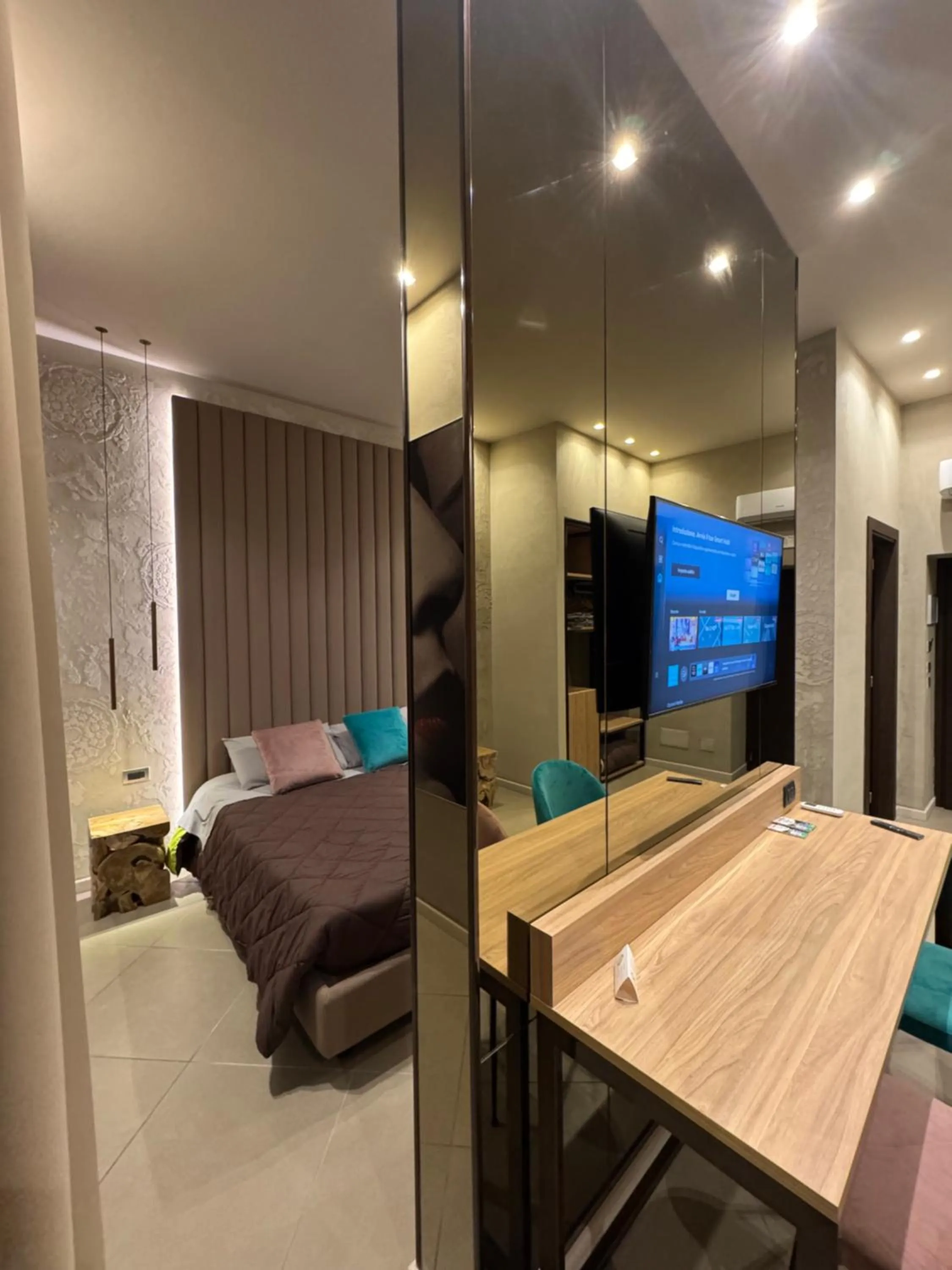 Bed in Tropicana Room