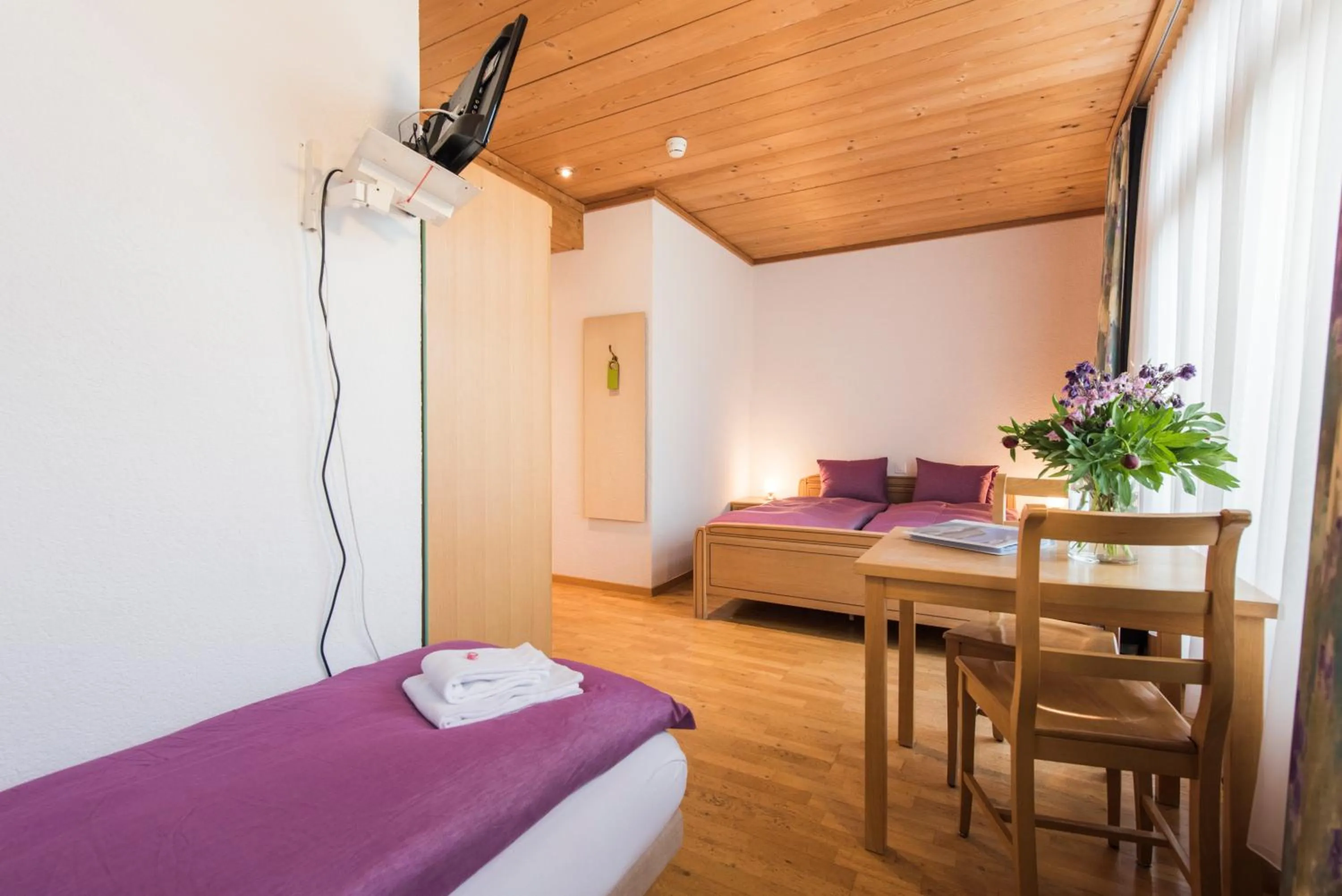 Photo of the whole room, Bed in Hotel Alpenrose beim Ballenberg