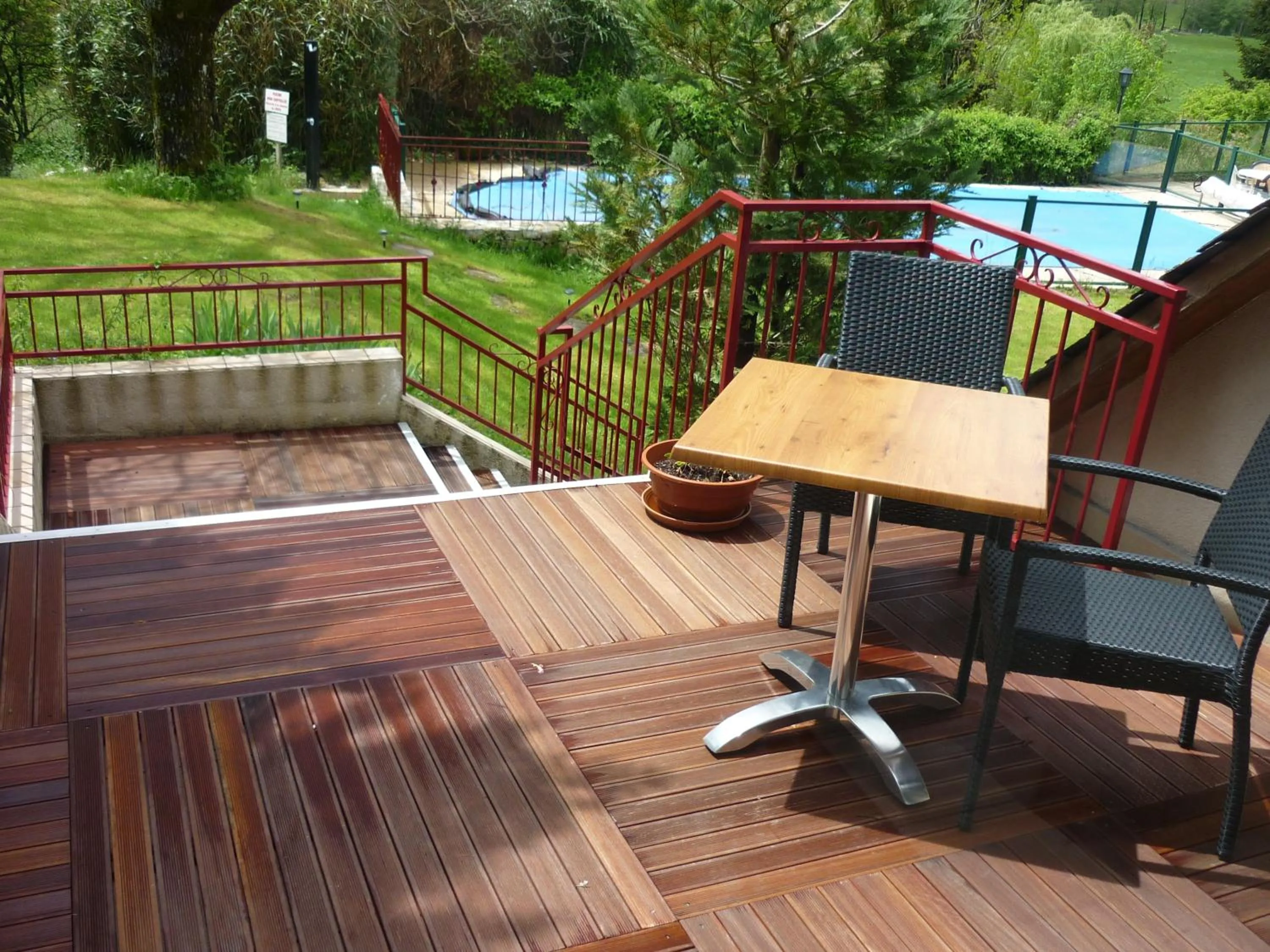 Patio in Auberge de l'Aspre