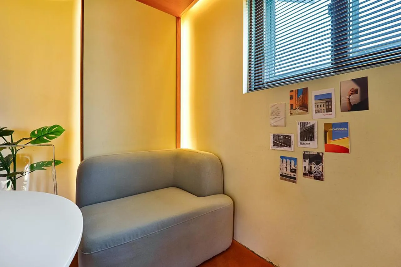 Seating area in ADO hotel