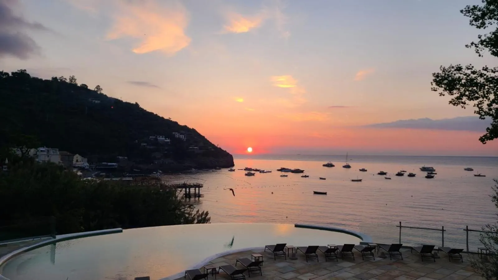 Pool view in Marina del Cantone Chalet
