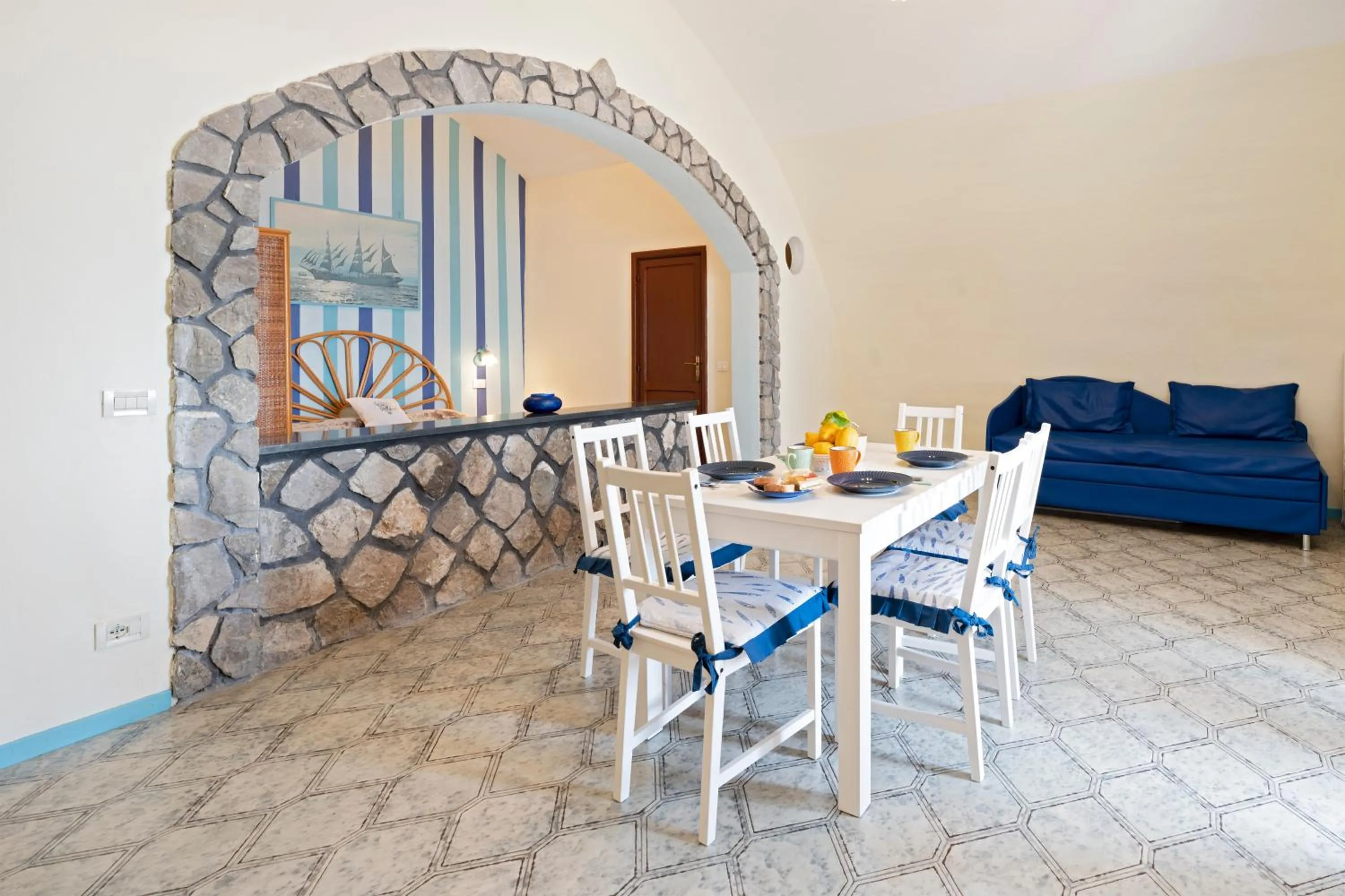 Seating area in Marina del Cantone Chalet