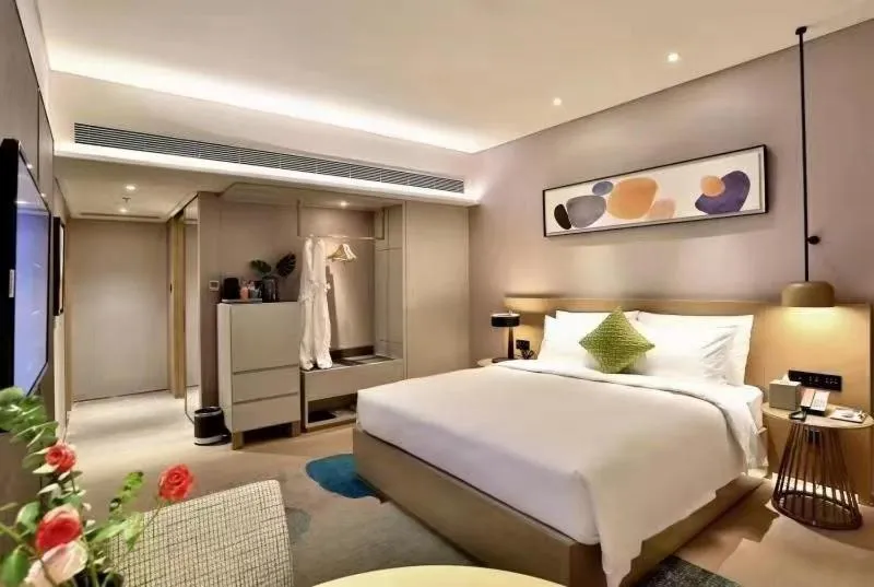 Bed in The Mulian Hotel of Hangzhou Xixi Lingyin