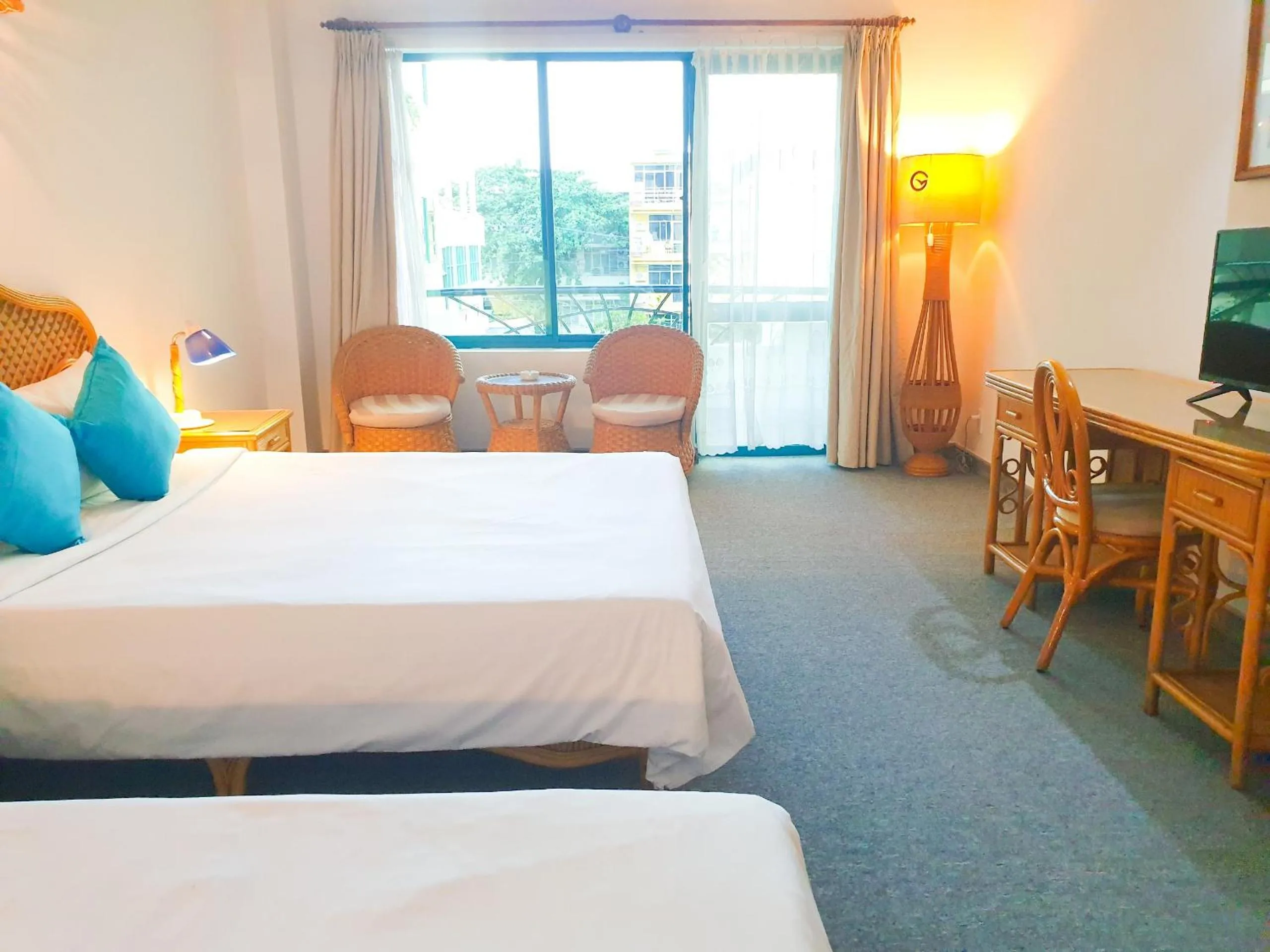 Balcony/Terrace, Bed in Green Nha Trang