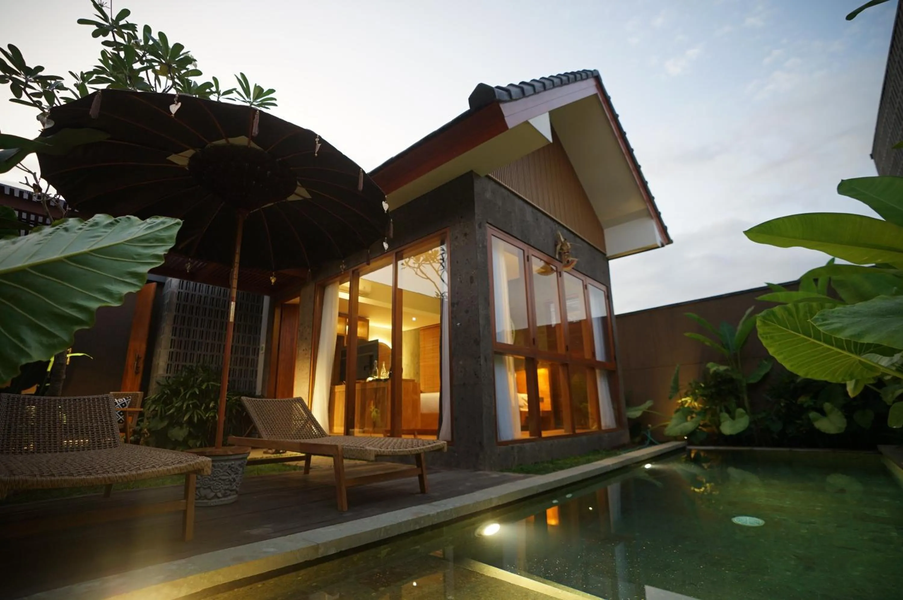 Garden view in The Shanti Graha Villas