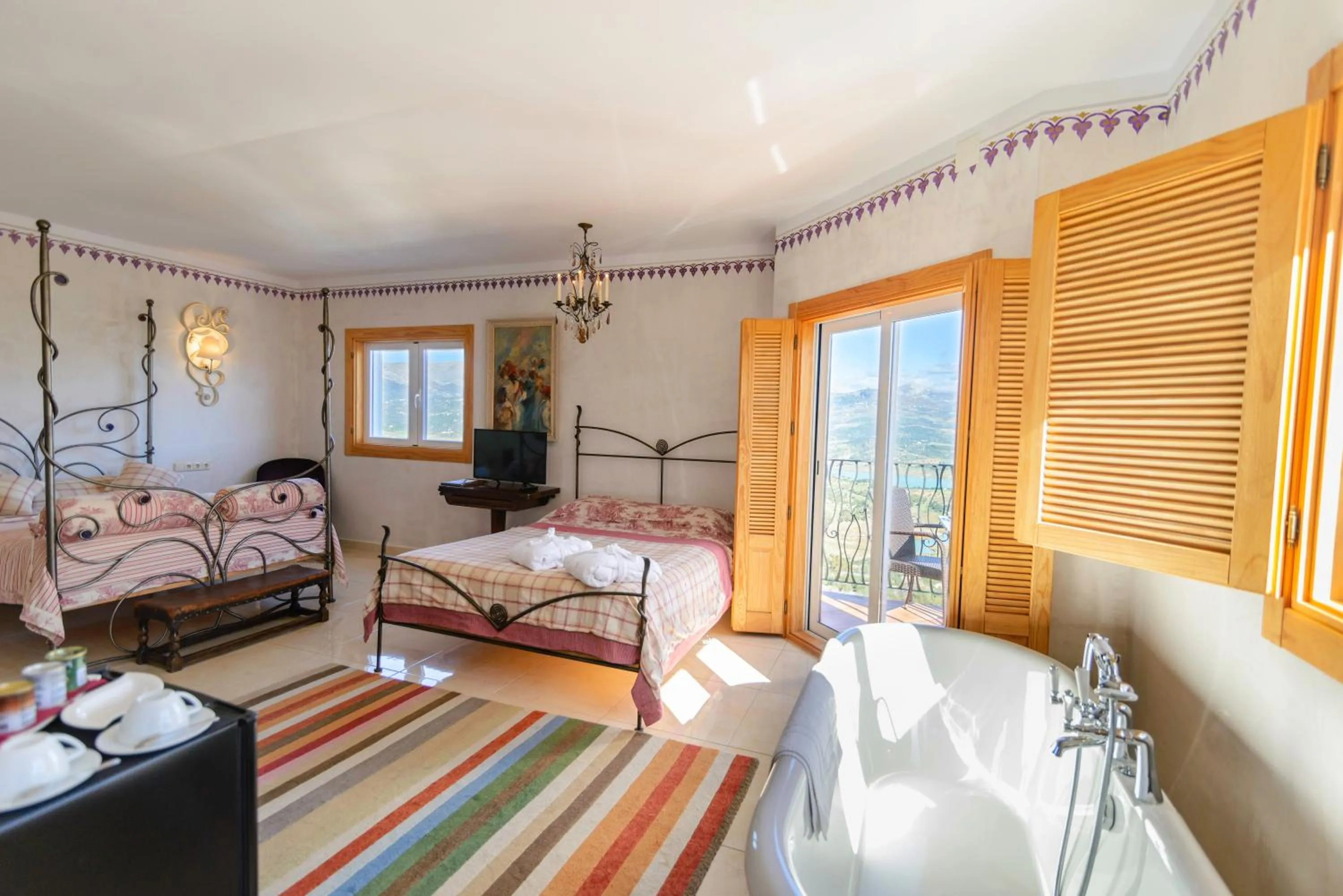 Bed in Las Orquideas Hotel Spain