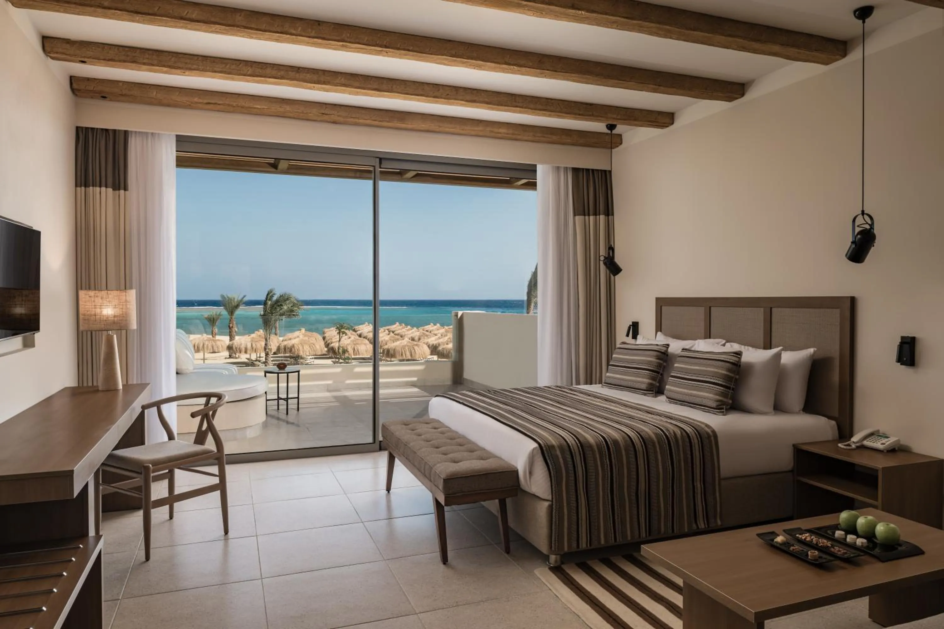 Balcony/Terrace, Bed in JAZ Elite Riviera