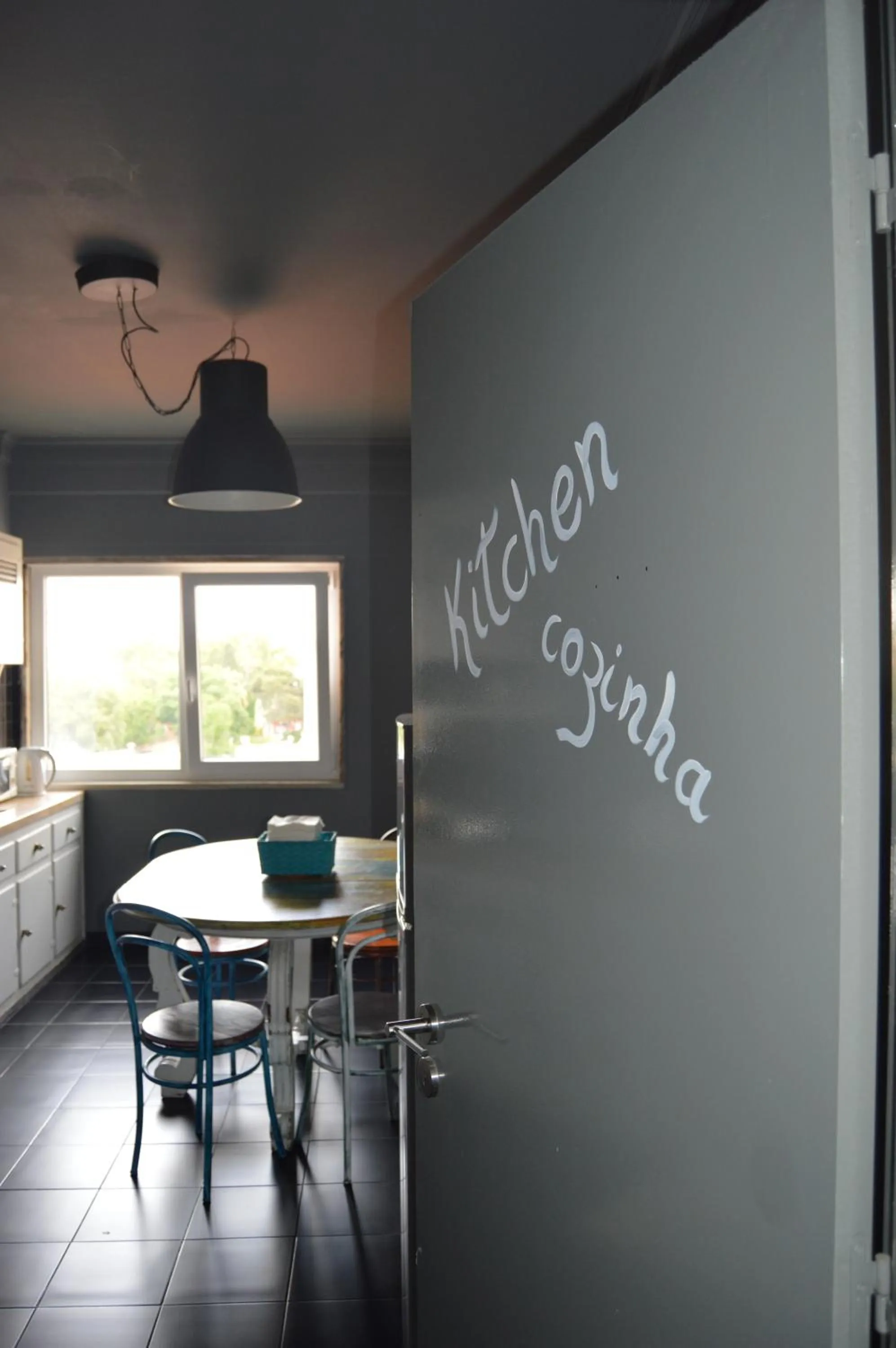 Communal kitchen in DOME São Bento
