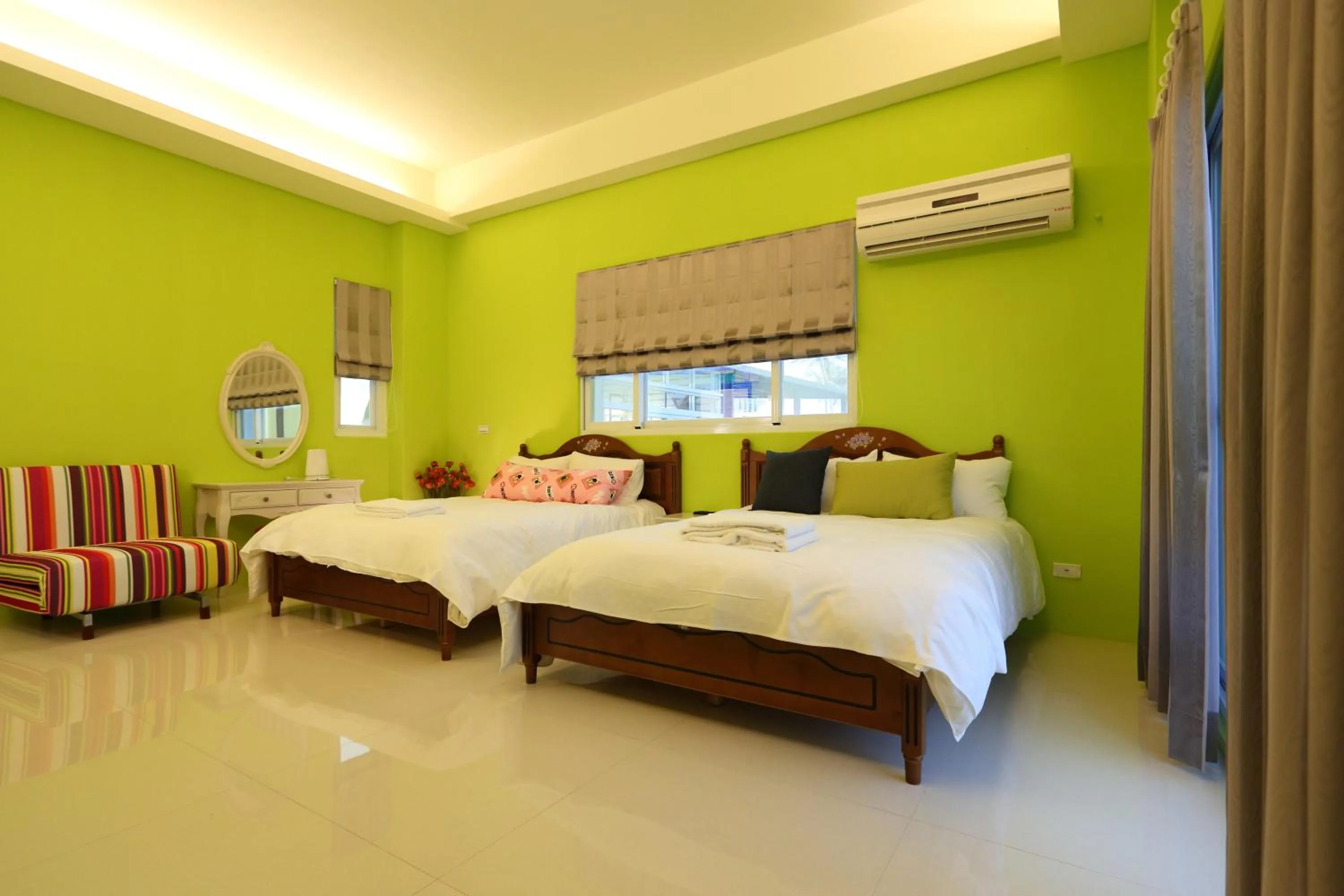 Day, Bed in Taroko Bay B&B