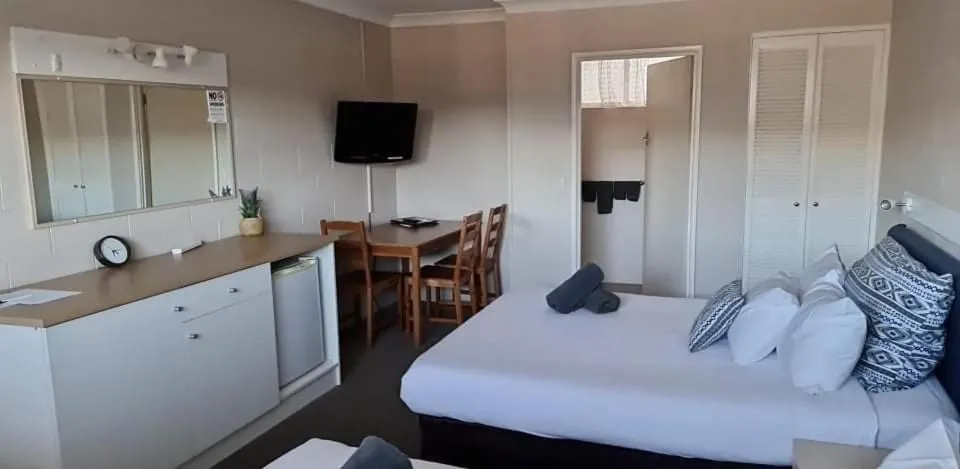 Bed in Motel Wellington Wodonga