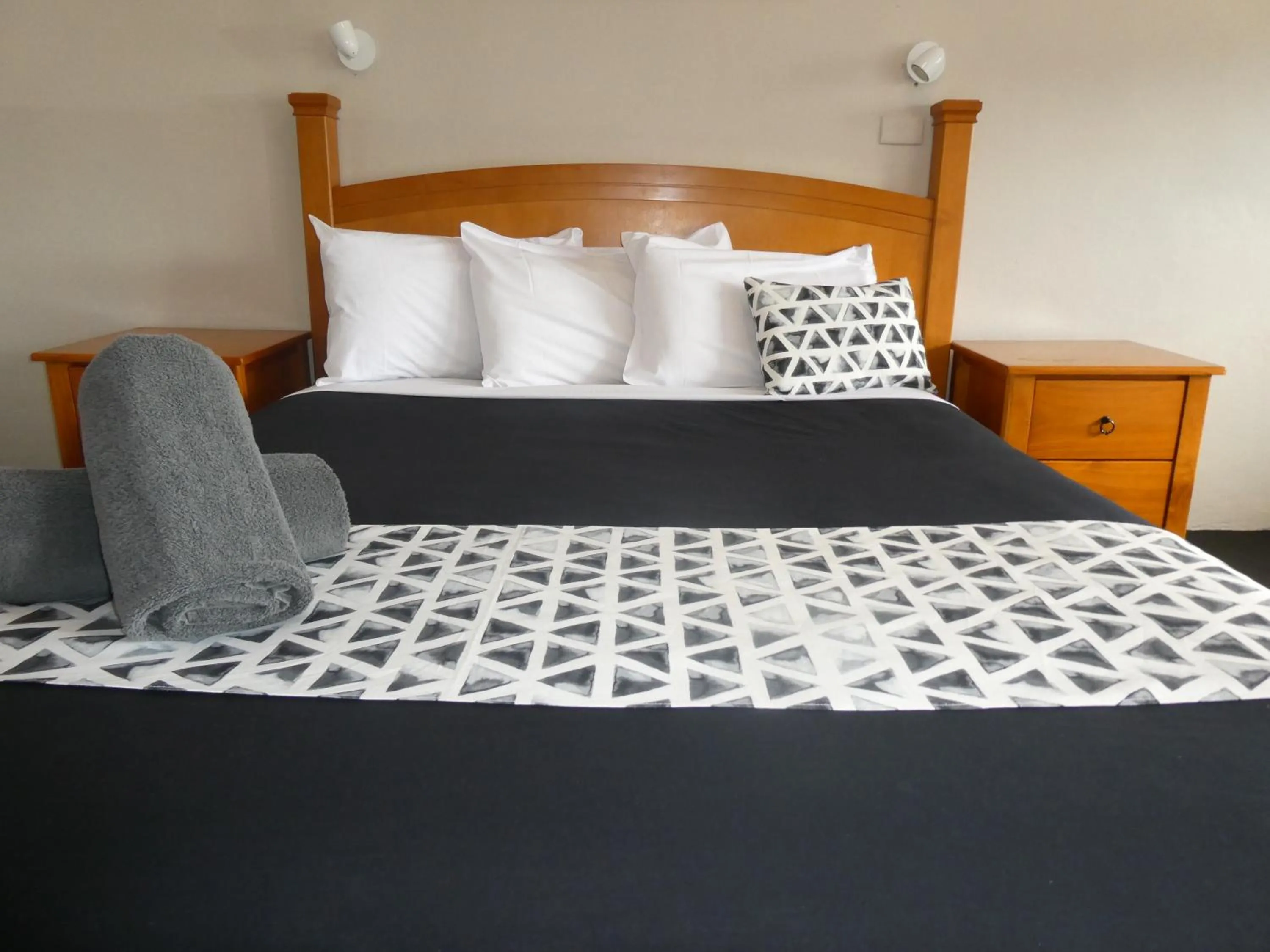 Bed in Motel Wellington Wodonga