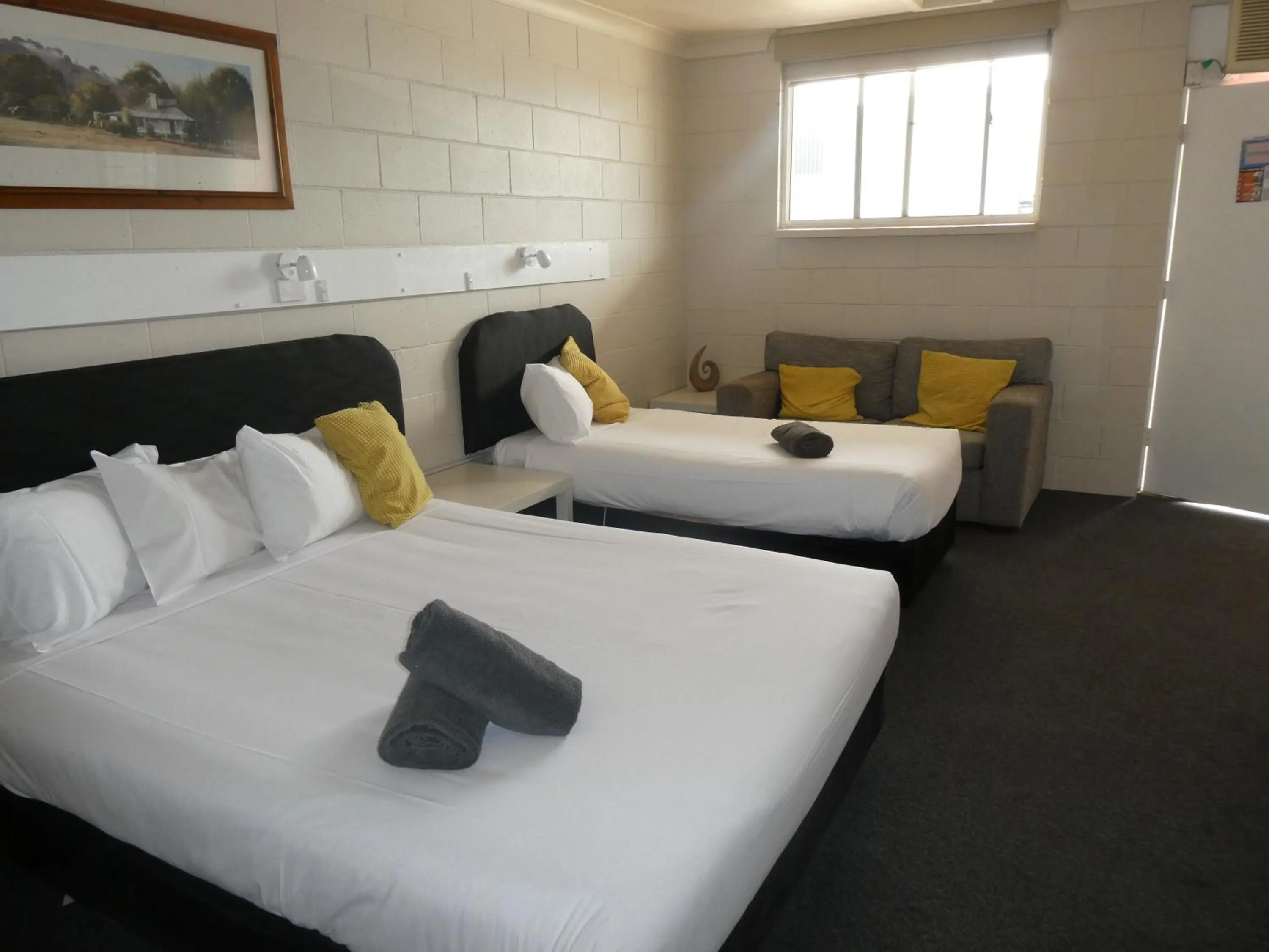 Bed in Motel Wellington Wodonga