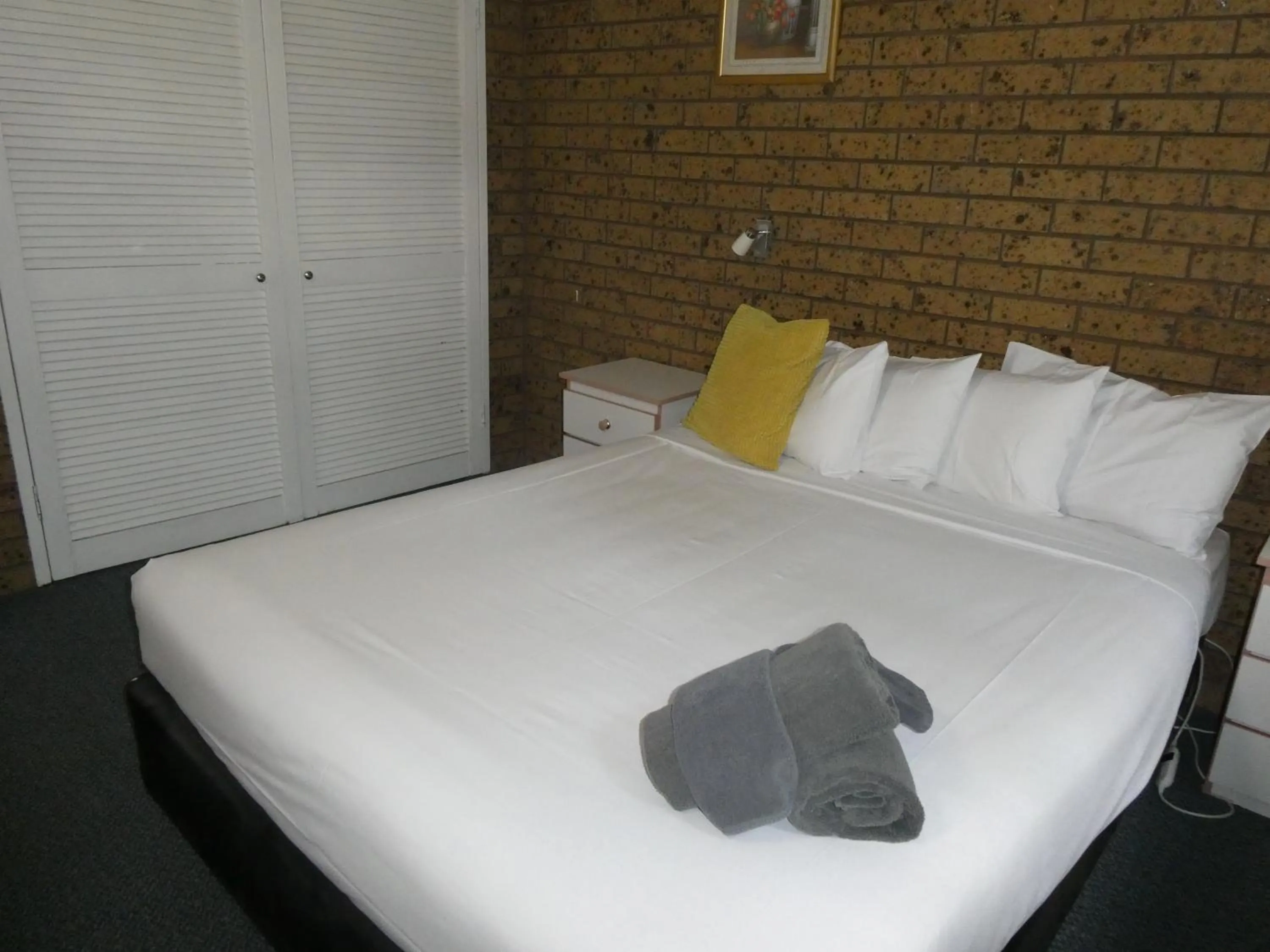 Bed in Motel Wellington Wodonga